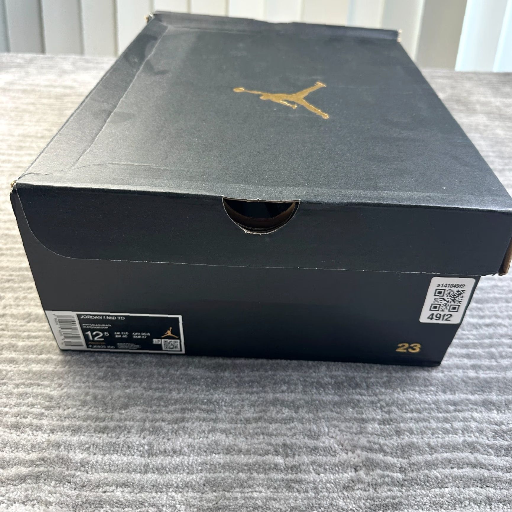 Nike Nike Air Jordan 1 Alpha Menace Mid Panda Men Size 12.5 FJ6805-100 Men Leather Mid Top Black Panda 90s? No, avoid. Size ONE SIZE - 7 Thumbnail