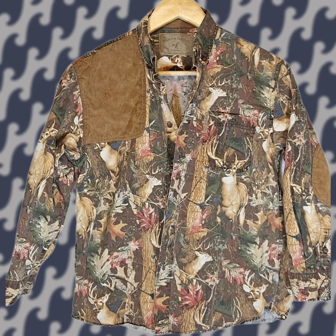 Vintage Mossy Oak Break-Up Camo Jacket - Vintage Y2K Hunting Mens Large Size US L / EU 52-54 / 3 - 1 Thumbnail