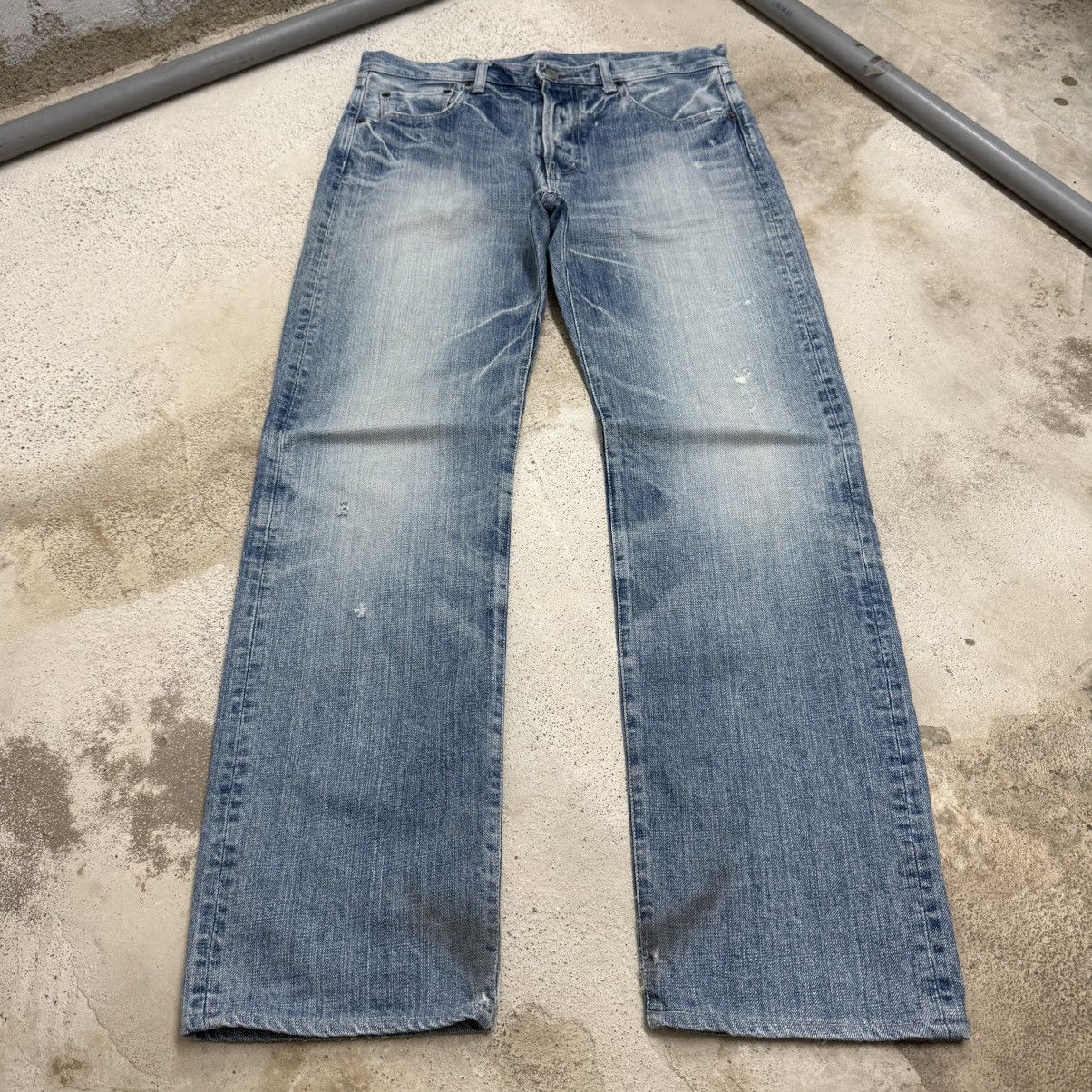 Spellbound Spellbound Distressed Light Wash Japanese Denim Pants Size US 33 - 3 Thumbnail