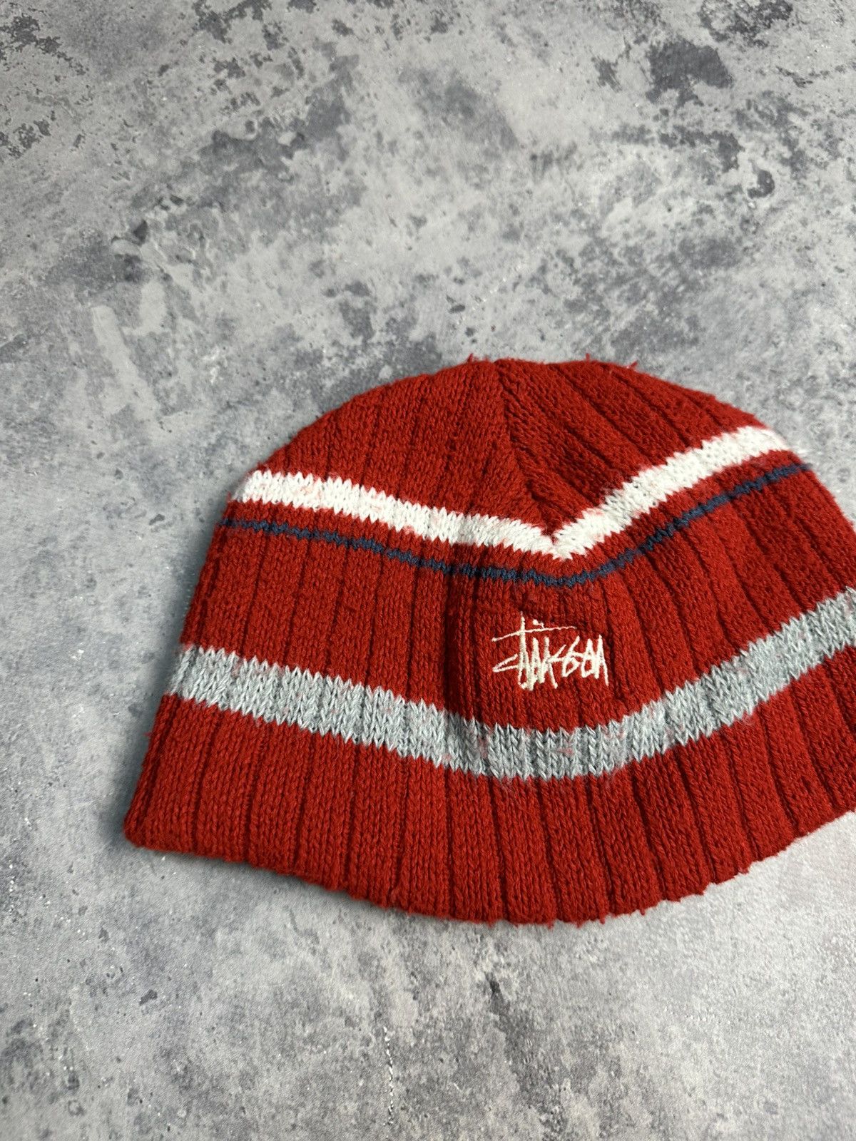 Stussy Vintage Stussy Winter Knitted Beanie Hat Made in Usa Size 30 - 6 Thumbnail