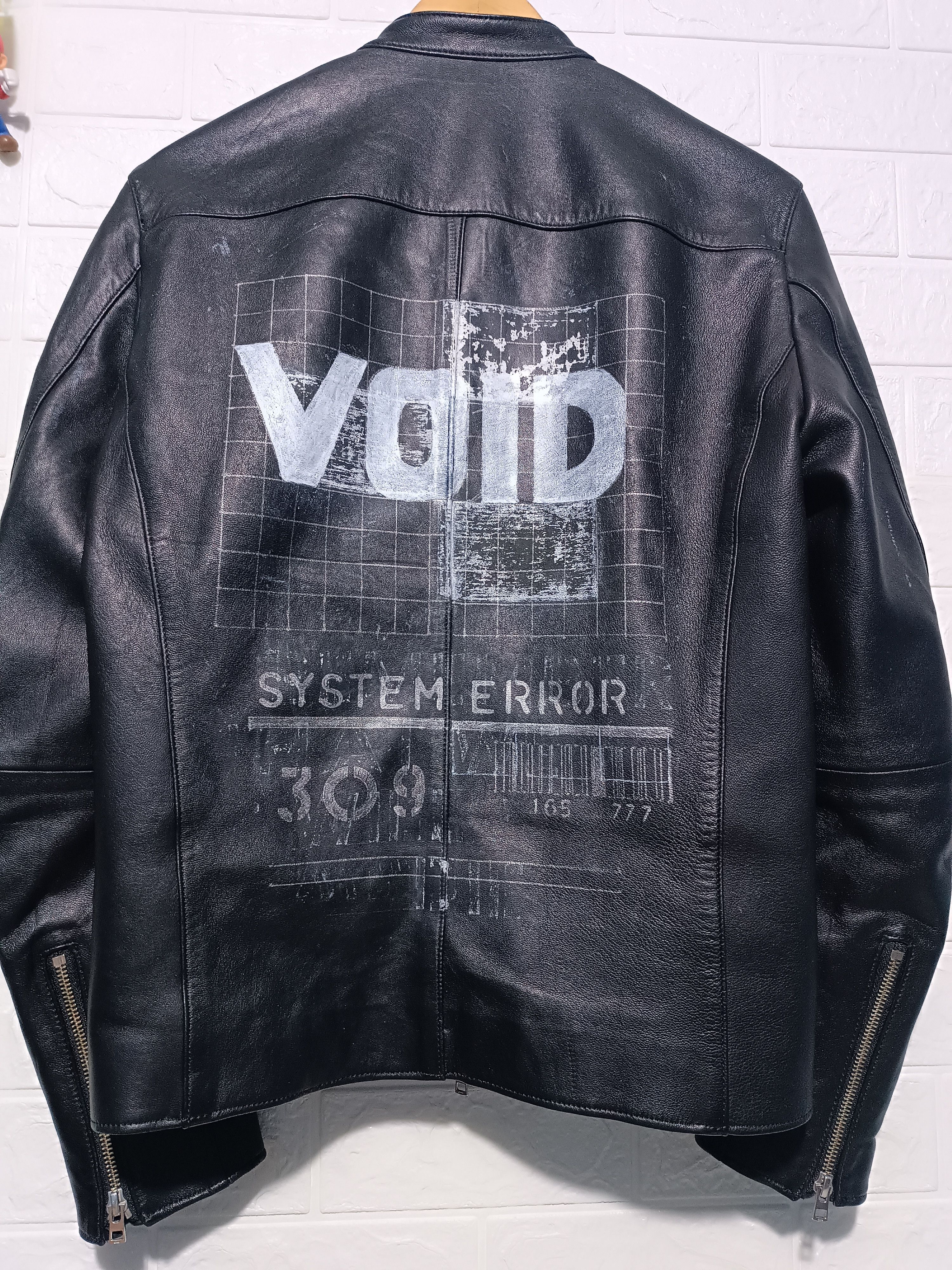 Japanese Brand LIDNM Leather Jacket Custom VOID System Error Size US M / EU 48-50 / 2 - 6 Thumbnail