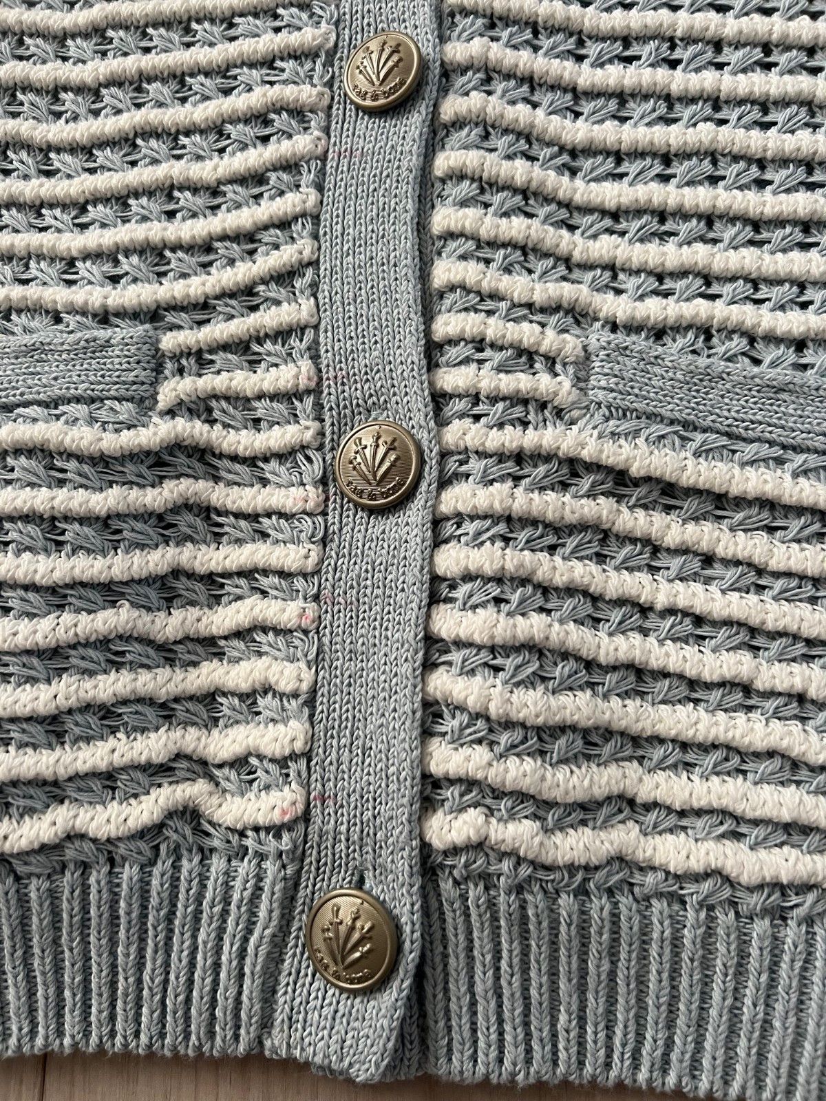 Rag & Bone Rag & Bone Striped Marlee Cardigan Light Blue ( S ) Size S / US 4 / IT 40 - 6 Thumbnail