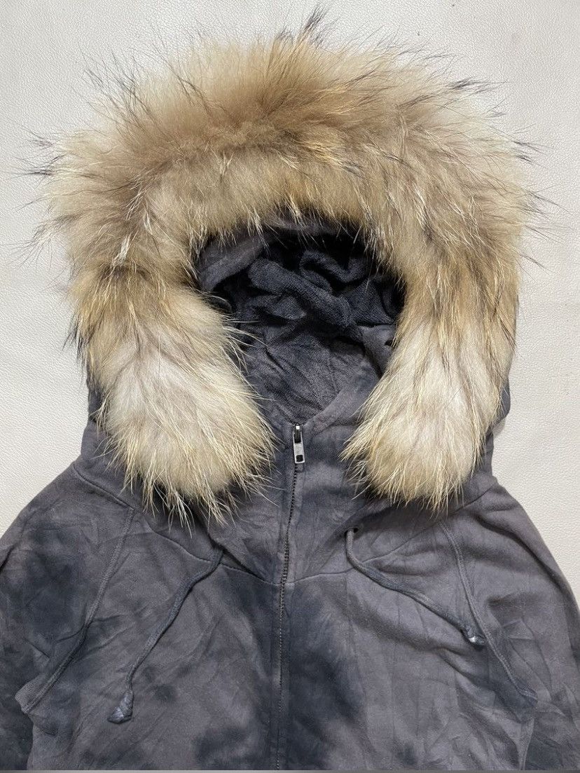 If Six Was Nine 2000s Bleach Double Layer Faux Fur Zip Up Hoodie Size US XS / EU 42 / 0 - 4 Thumbnail