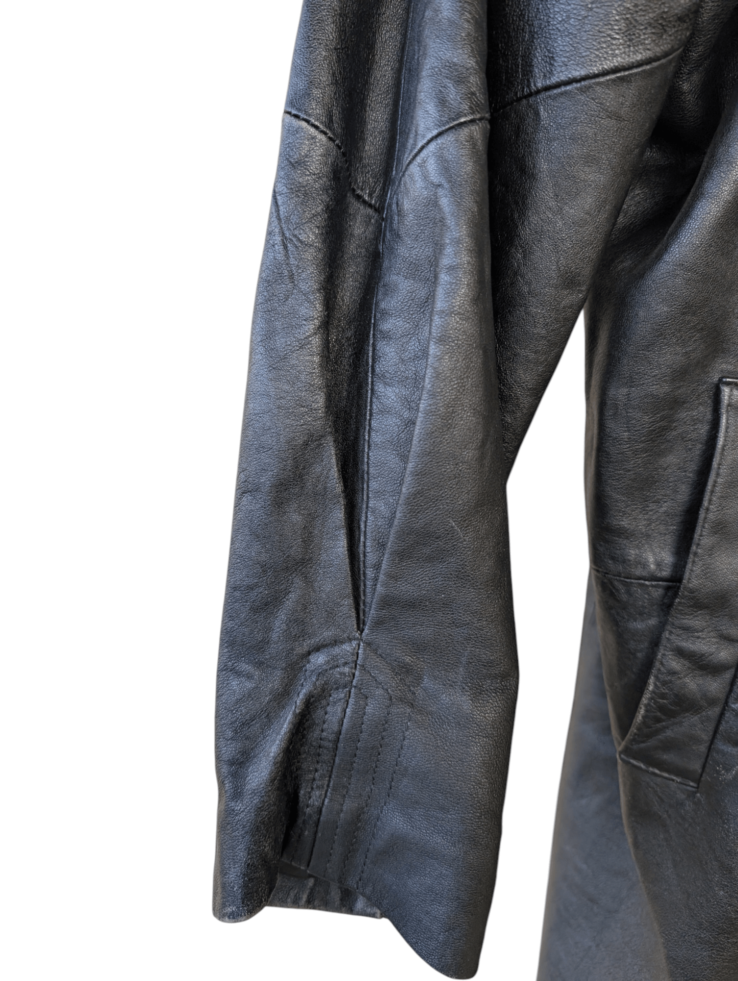 Japanese Brand Vintage Leather Long Jacket Size US XL / EU 56 / 4 - 11 Thumbnail