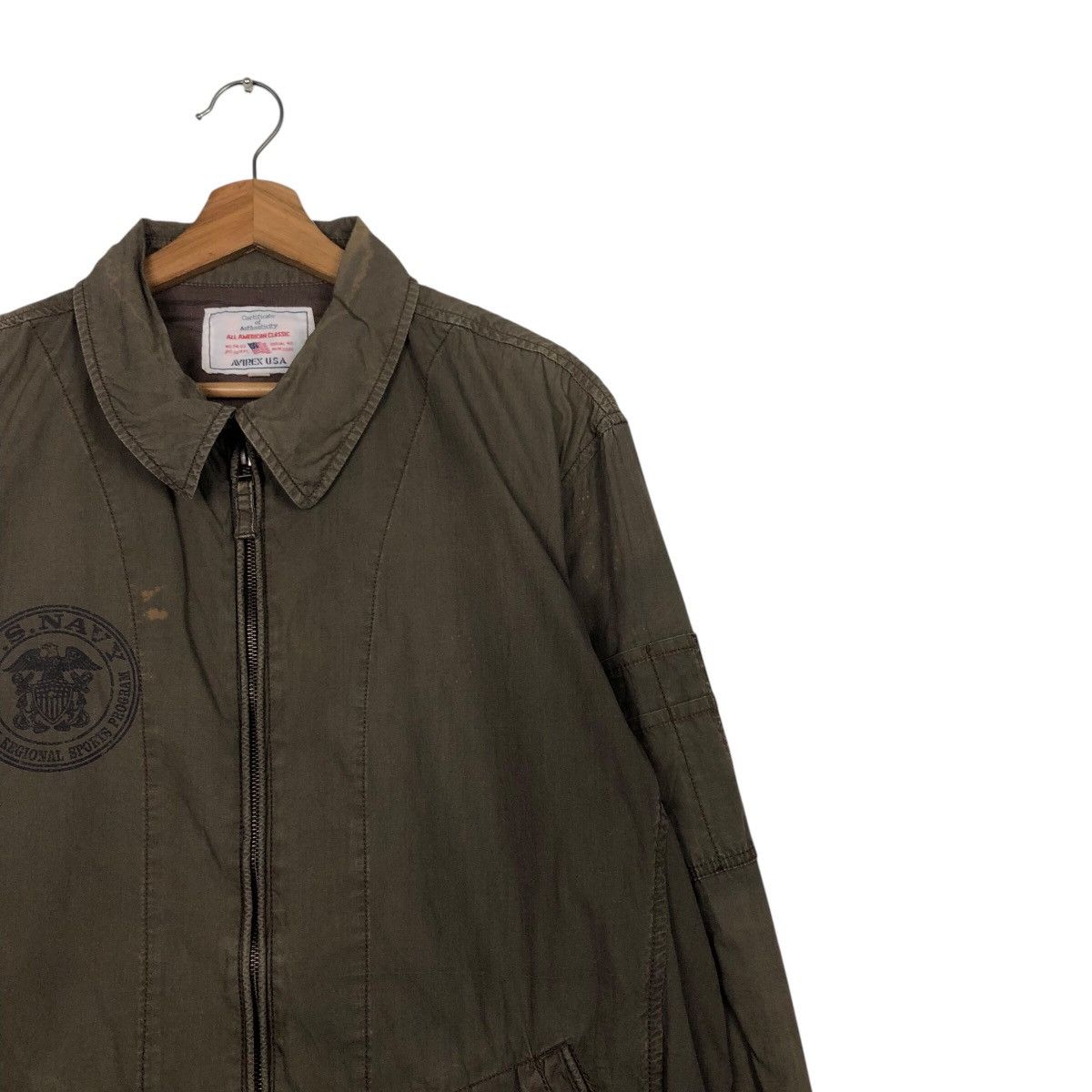 Avirex 📌Vintage Chore Jacket Military Avirex US Navy Us Issue Size US XL / EU 56 / 4 - 7 Thumbnail
