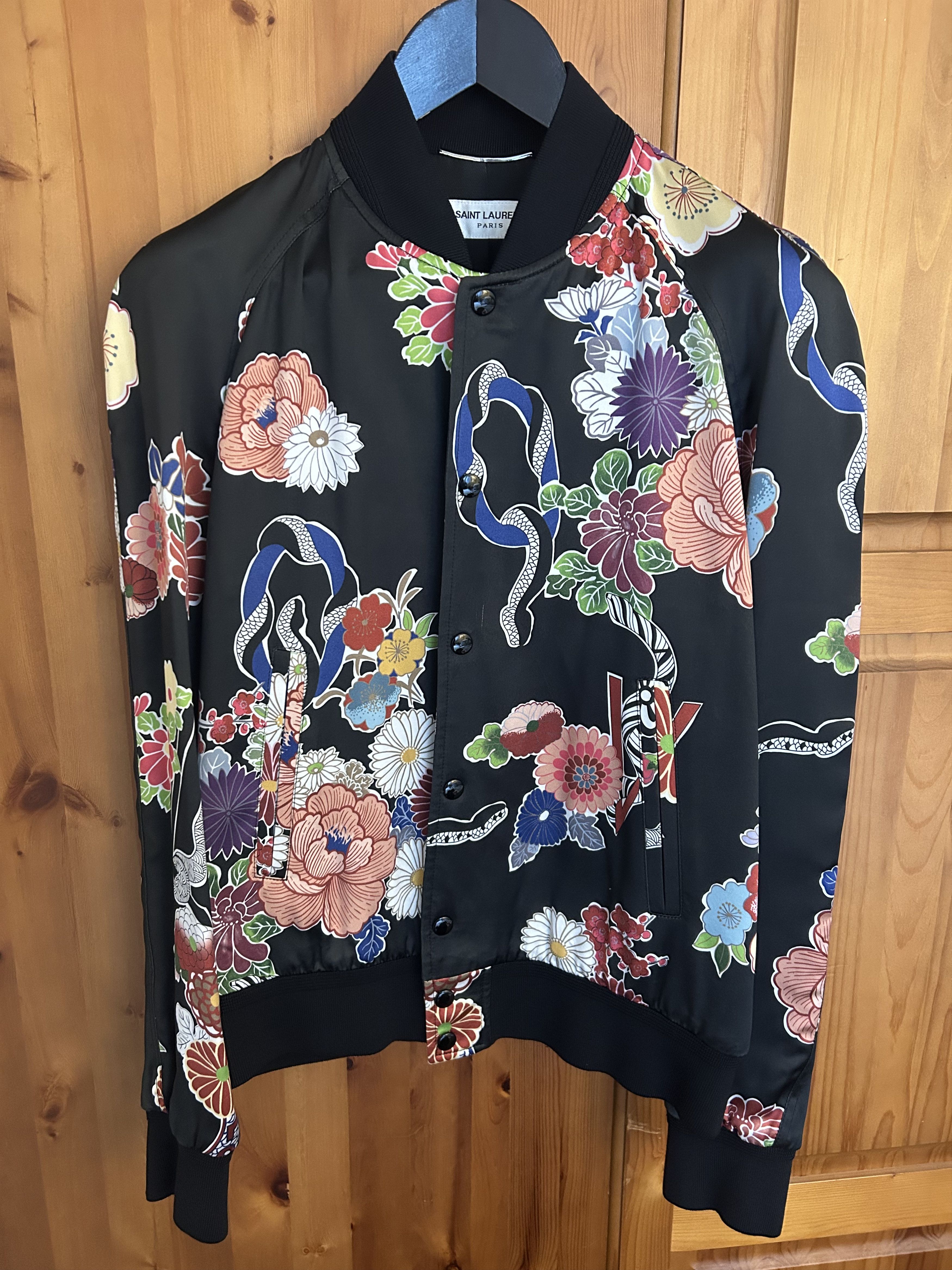 Saint Laurent Paris Viscose Teddy Bomber Size US S / EU 44-46 / 1 - 1 Thumbnail