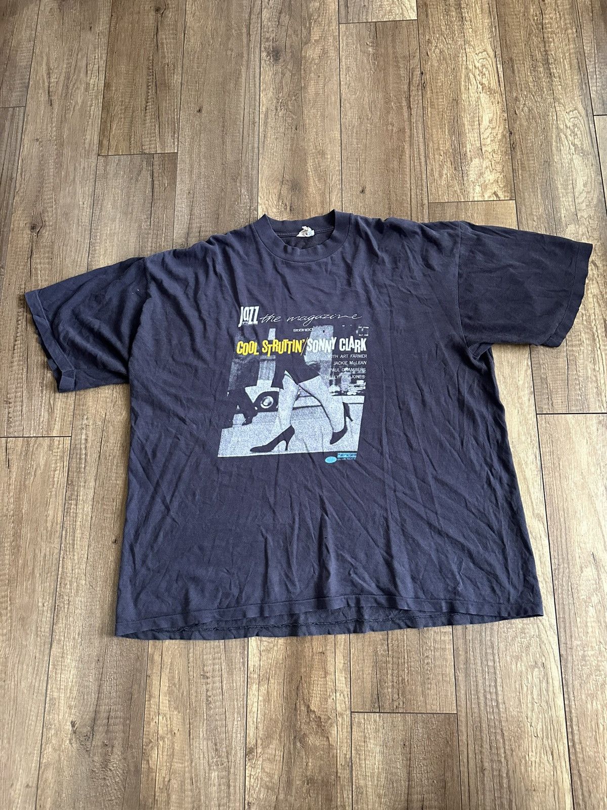 Band Tees Cool Struttin Sonny Clark Stereo Jazz Vintage T-Shirt 90s Size US XL / EU 56 / 4 - 2 Thumbnail