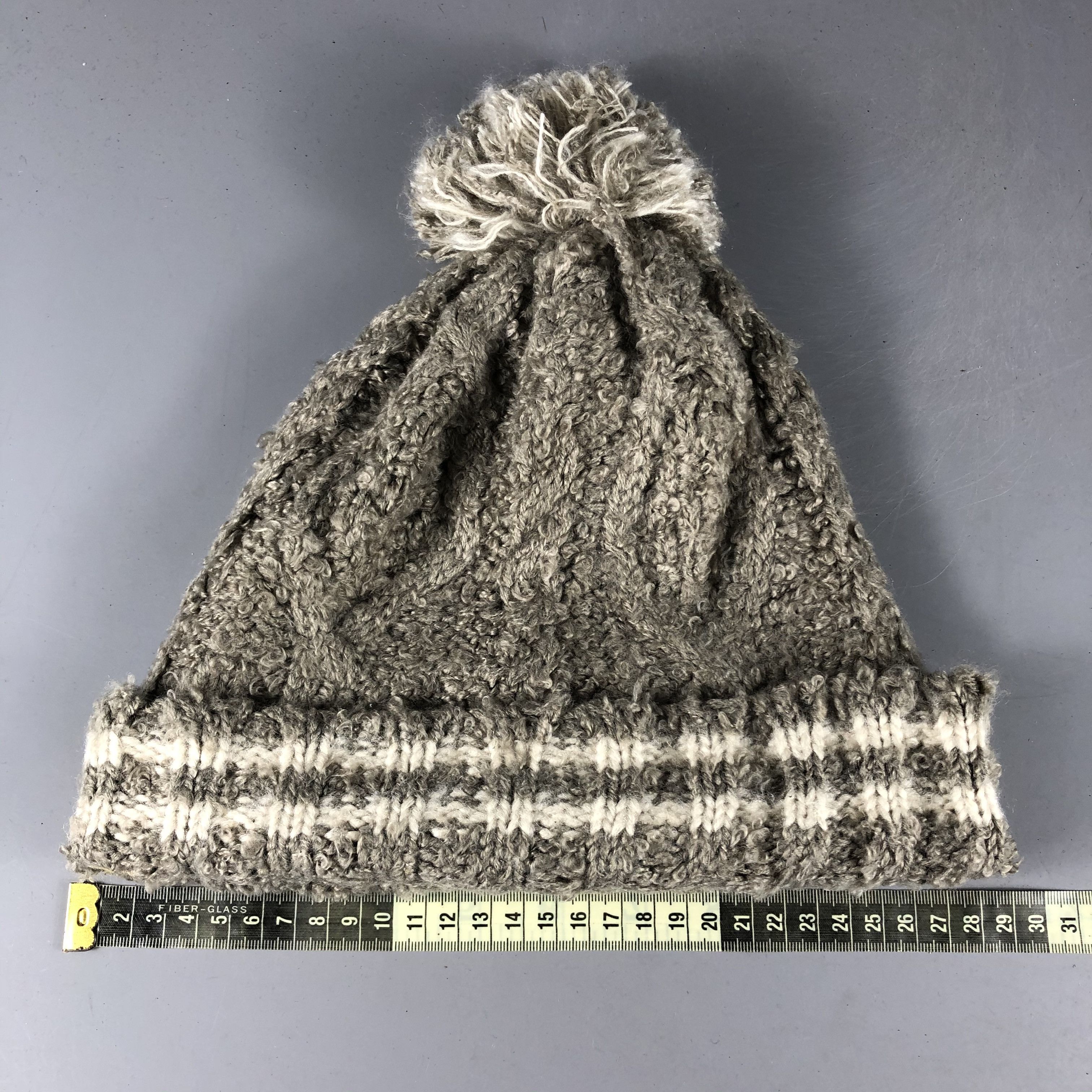 Vintage Vintage Crochet Knit Beanie Snow Hat Snow Cap -D849 Size ONE SIZE - 3 Thumbnail