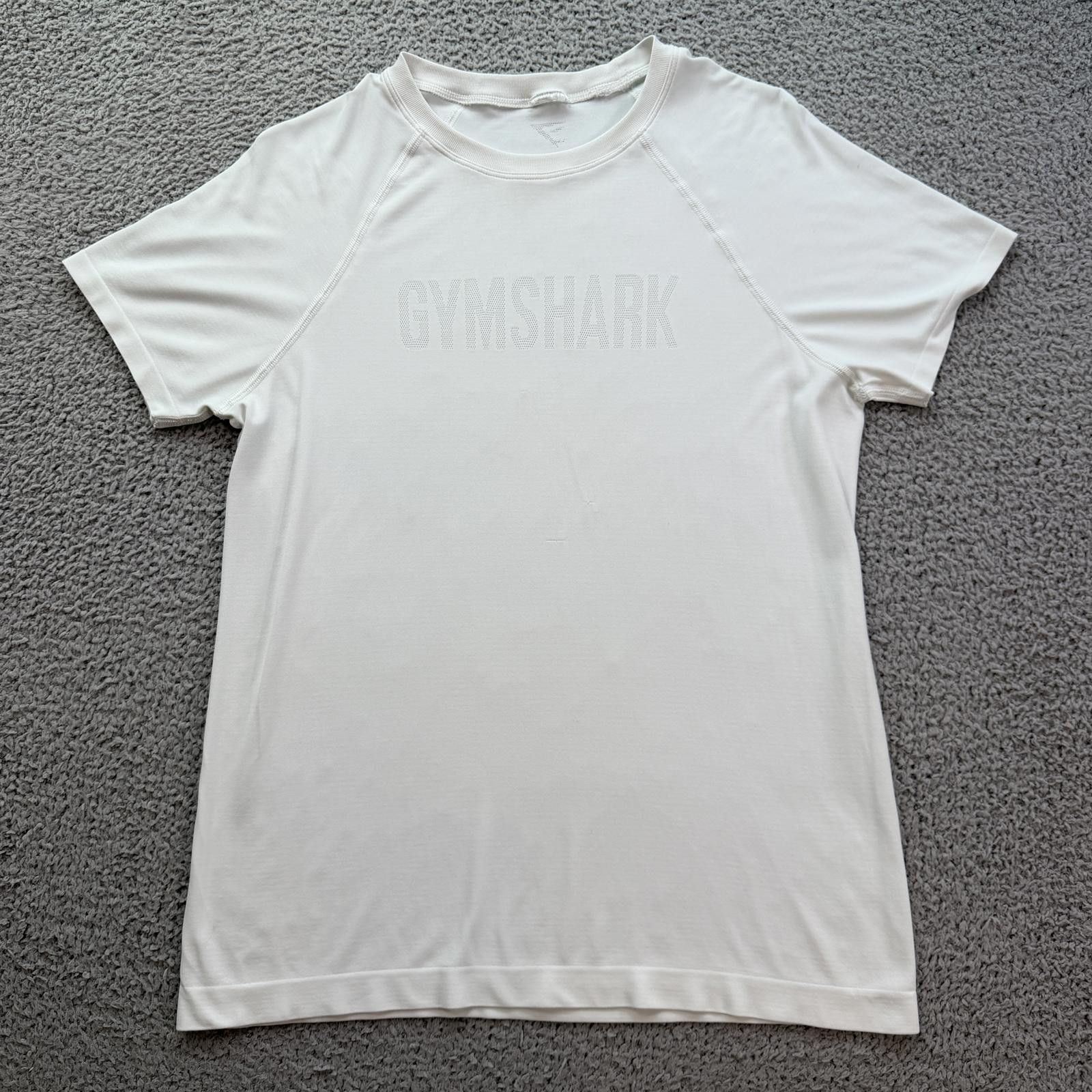 Gymshark Gymshark White Performance T Shirt Womens S Athletic Gym Size S / US 4 / IT 40 - 1 Thumbnail