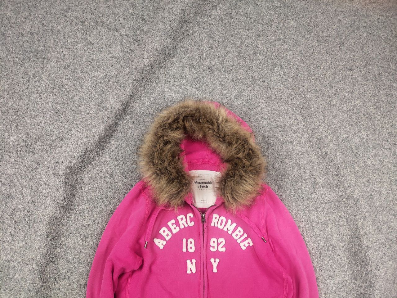 If Six Was Nine Rare Vintage Abercrombie Fur Zip Hoodie if six was nine Y2K Size L / US 10 / IT 46 - 2 Thumbnail