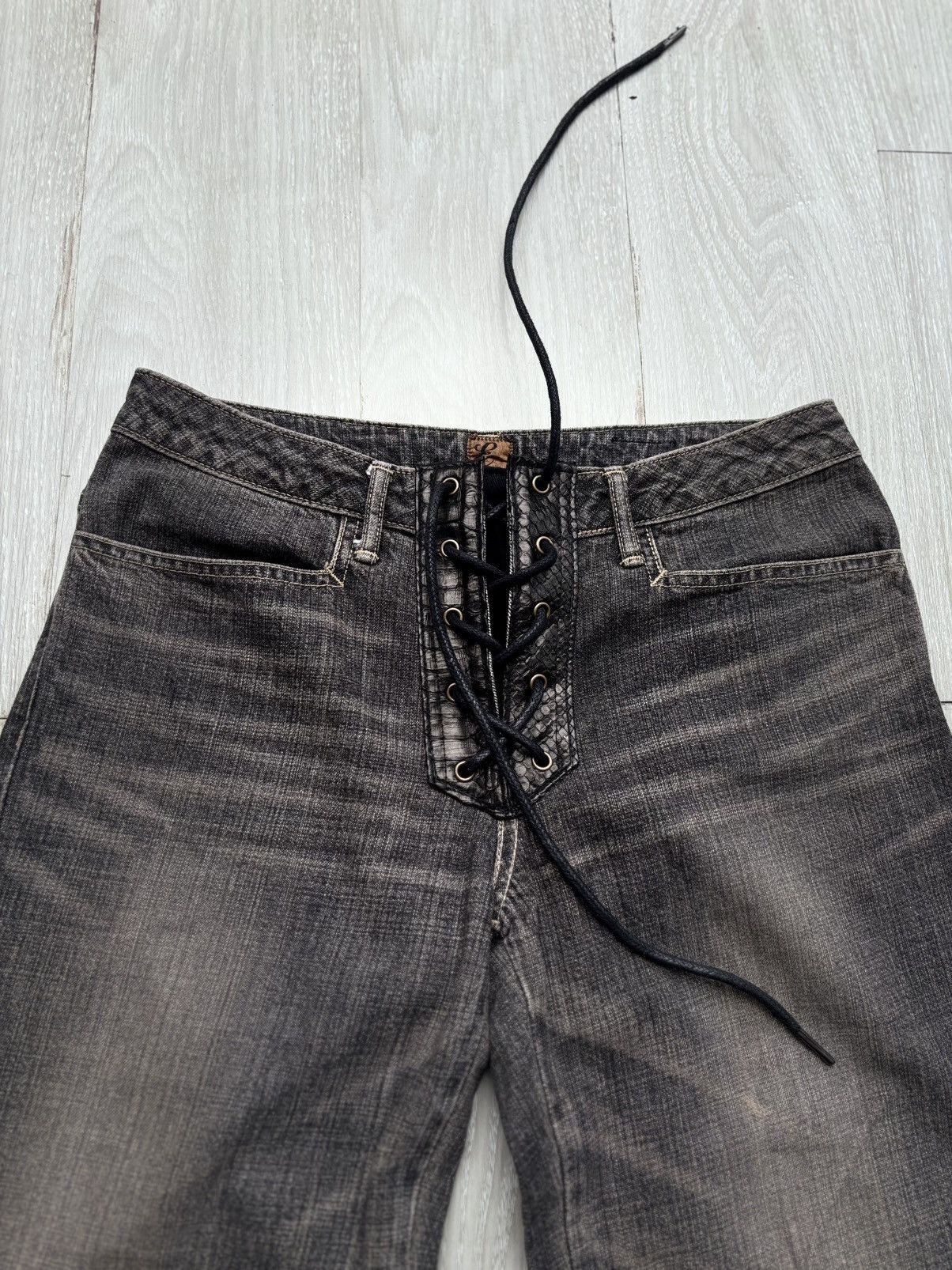 Japanese Brand ET BOITE lace up flare jeans Size US 28 / EU 44 - 2 Thumbnail