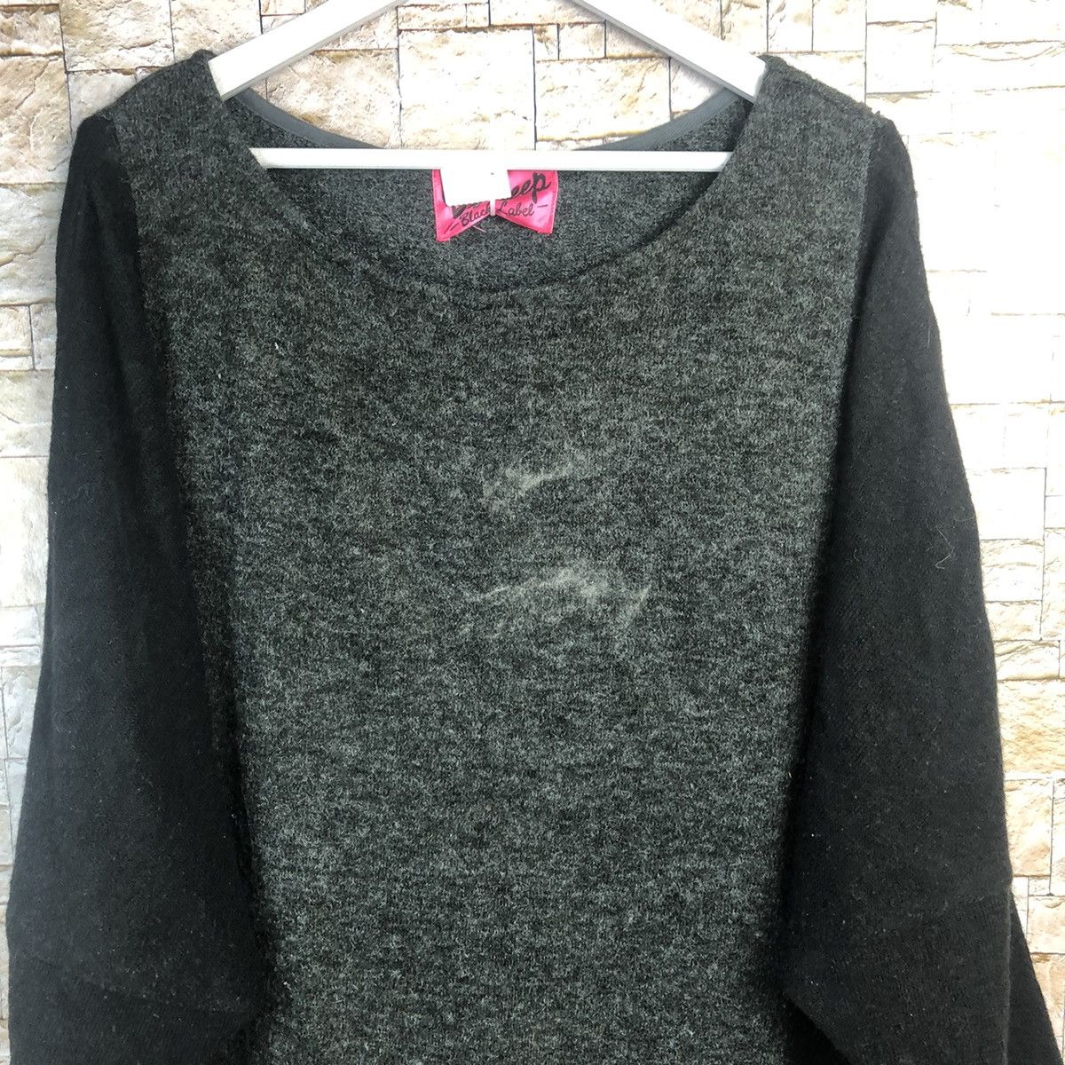 Homespun Knitwear × Japanese Brand big size Dig Deep Black Knitwear ripped #A204 Size XXL / US 16-18 / IT 52-54 - 5 Thumbnail