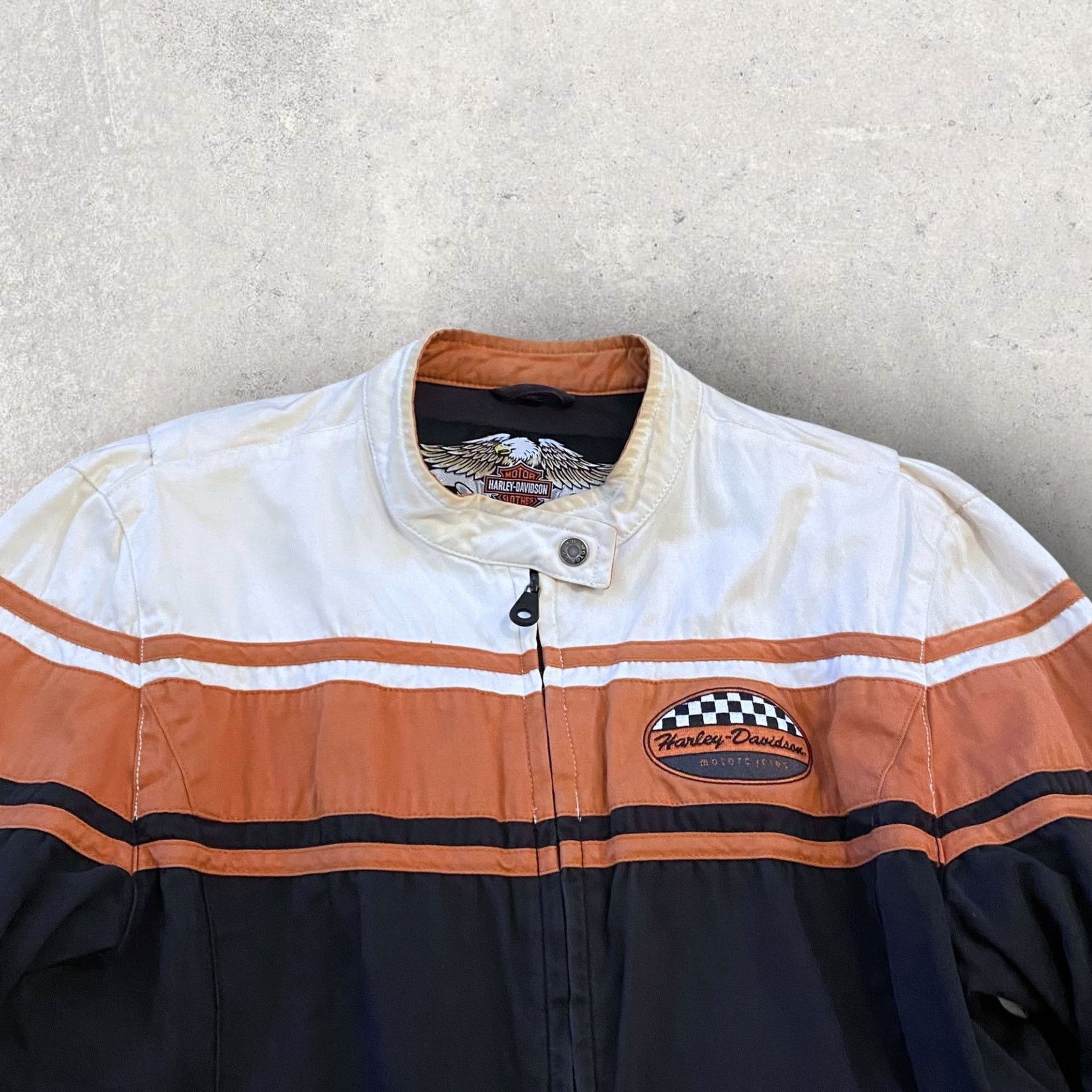 Harley Davidson Y2K Harley Davidson Embroidered Mesh Lined Biker Jacket Size XL / US 12-14 / IT 48-50 - 3 Thumbnail
