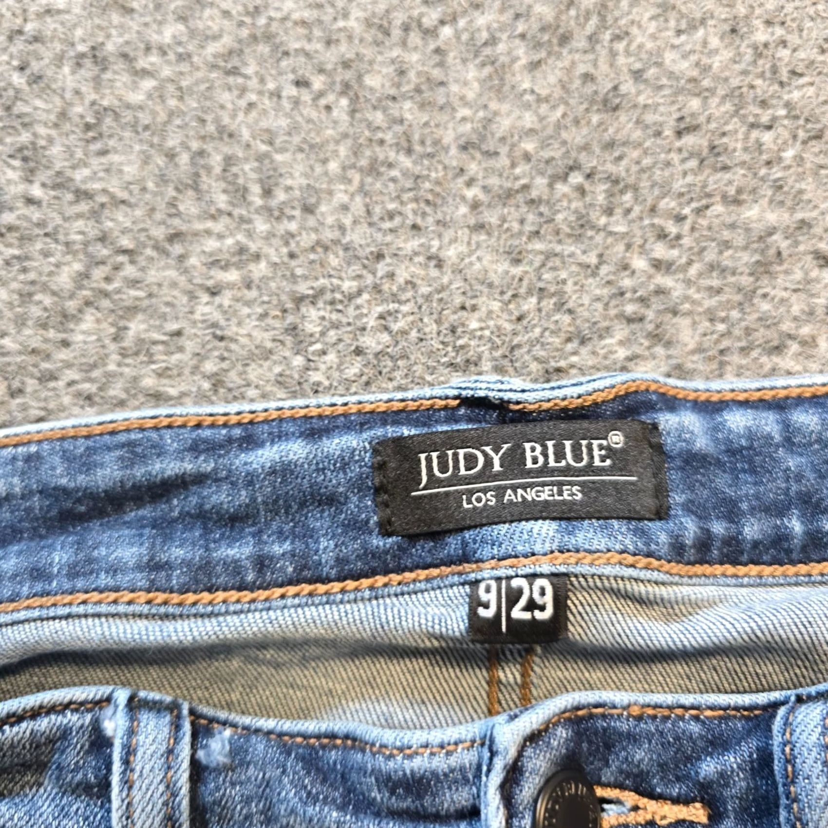 Vintage Judy Blue Jeans Women 29 Blue Wide Leg Jeans High Rise Stretch Casual Size 29" - 4 Thumbnail