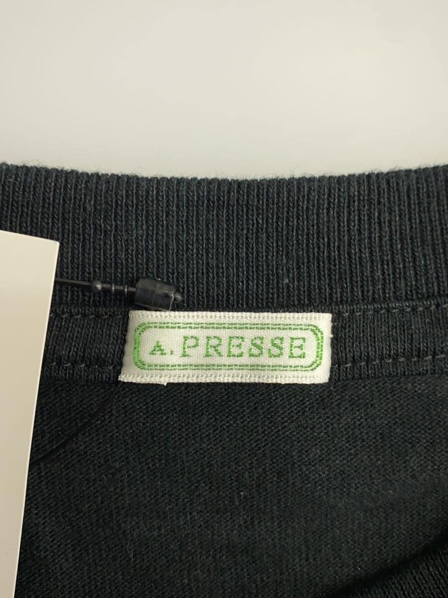 A.PRESSE Black Cotton Heavy Weight T-shirt Size US M / EU 48-50 / 2 - 3 Thumbnail