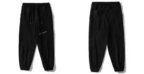 Japanese Brand 20AW Indigo Union Japan Black Minimal Jogger Pants Size US 30 / EU 46 - 2 Thumbnail