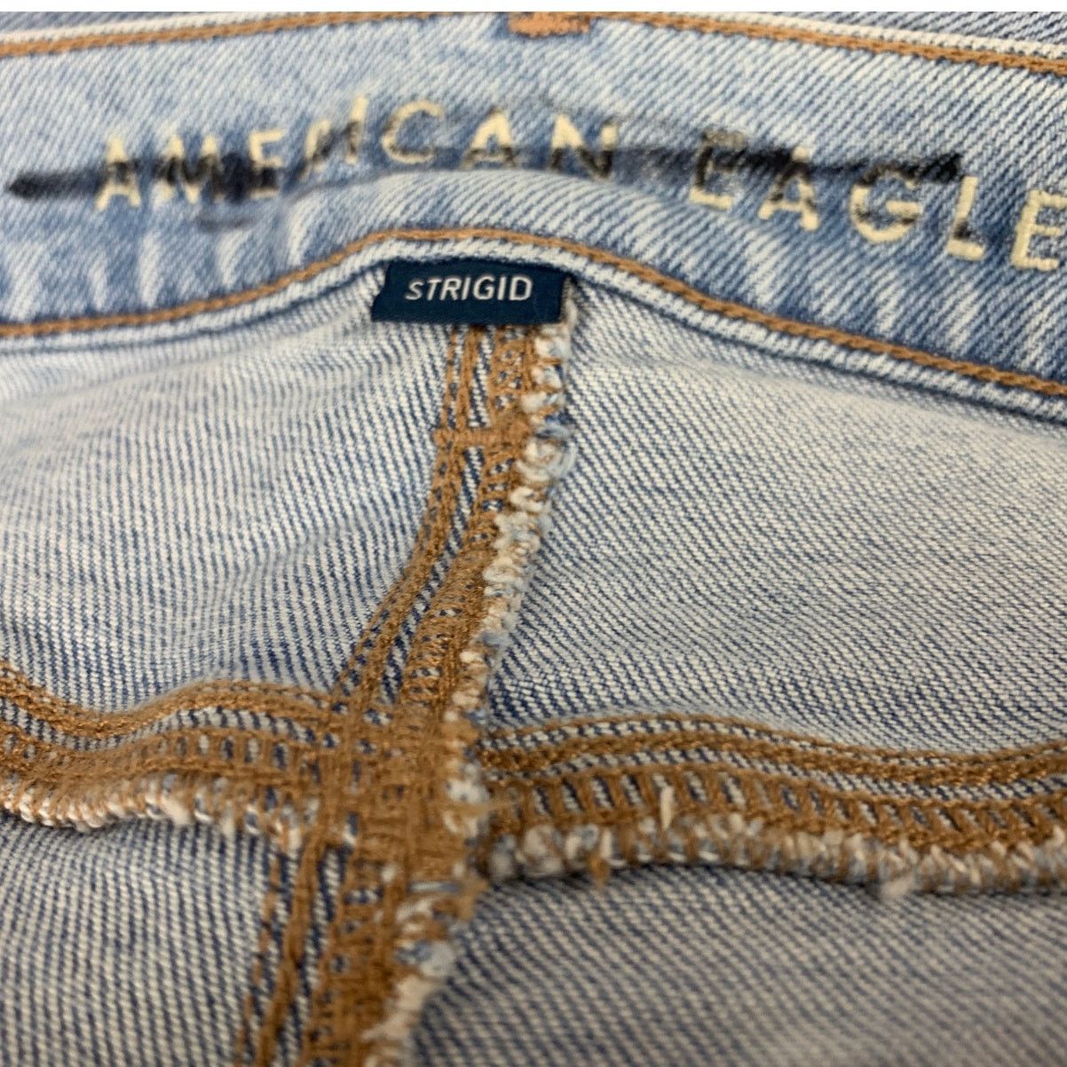 American Eagle Outfitters New American Eagle Womens 10 Strigid Ex Boyfriend Blue Jeans Size 32" / US 10 / IT 46 - 5 Thumbnail