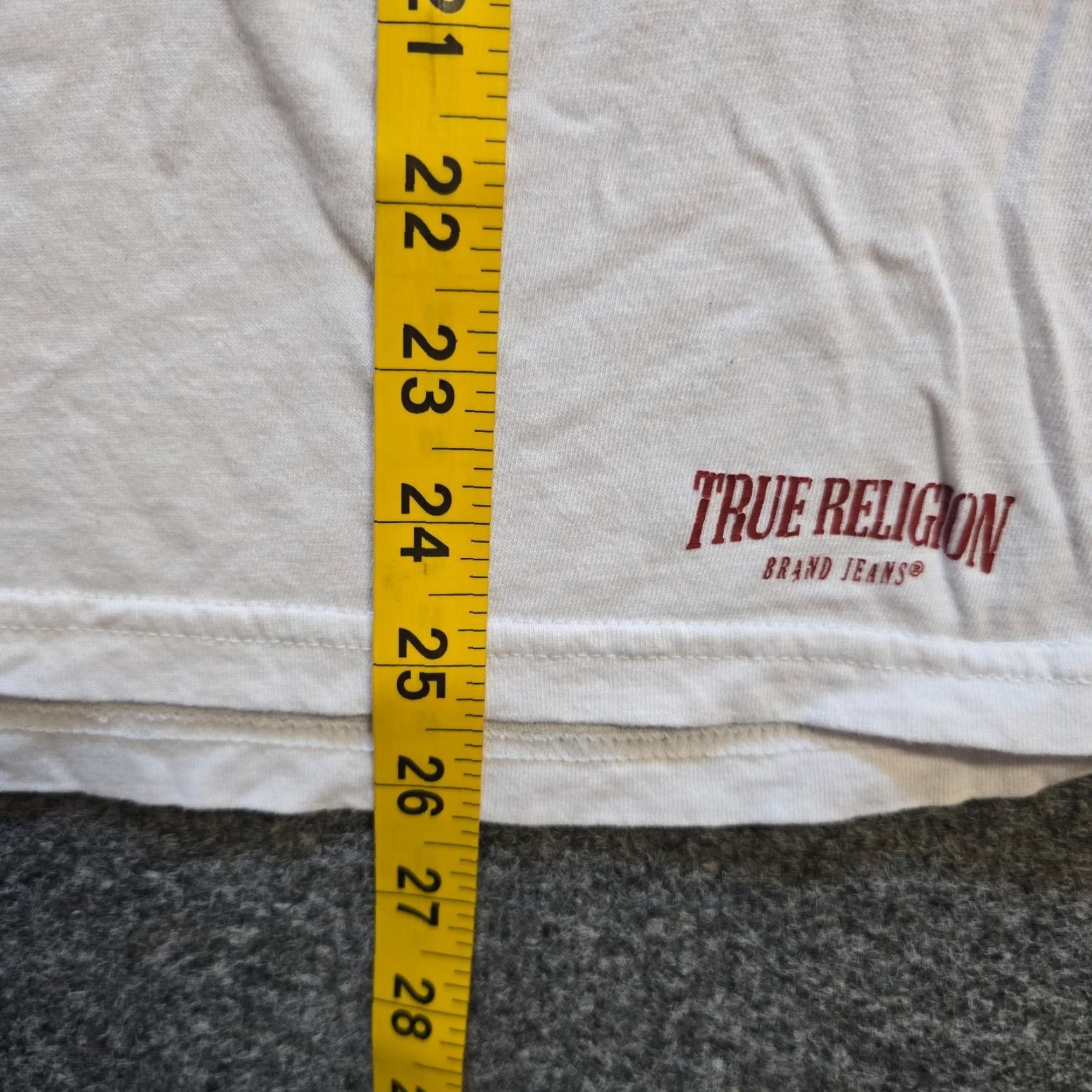 True Religion VINTAGE True Religion Shirt Mens Size L White Red Logo Short Sleeve Crew Neck Casual Size US L / EU 52-54 / 3 - 7 Thumbnail