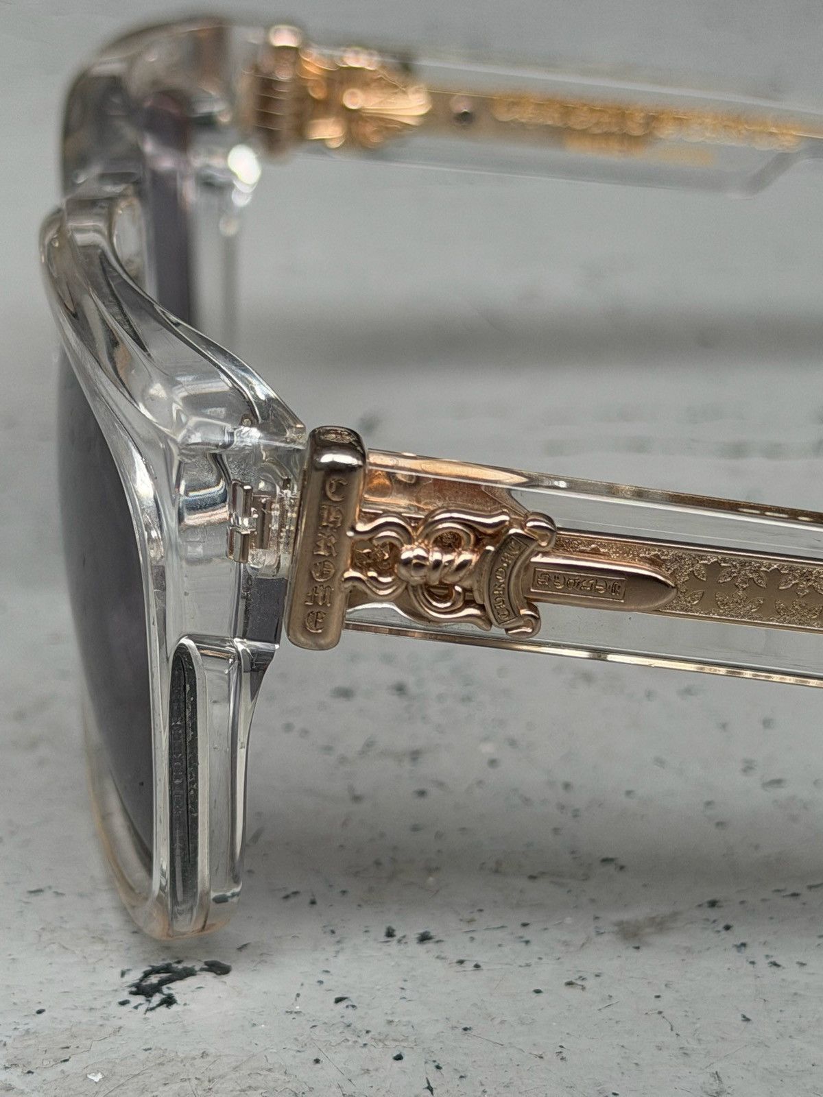 Chrome Hearts Chrome Hearts Crystal Box Officer Sunglasses Size ONE SIZE - 6 Thumbnail