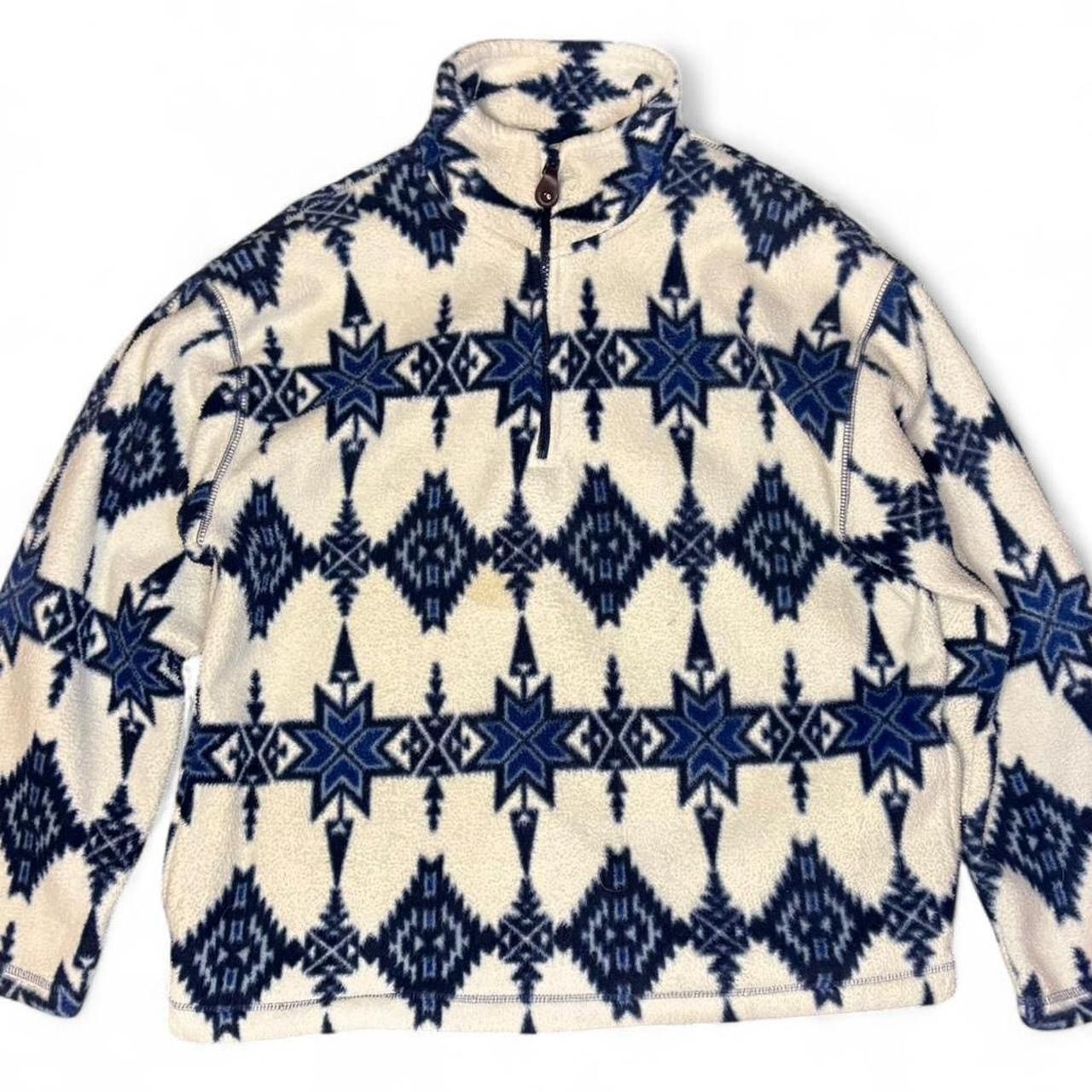 American Eagle Outfitters American Eagle vintage 90’s Aztec fleece quarter zip sweater Size US M / EU 48-50 / 2 - 6 Thumbnail
