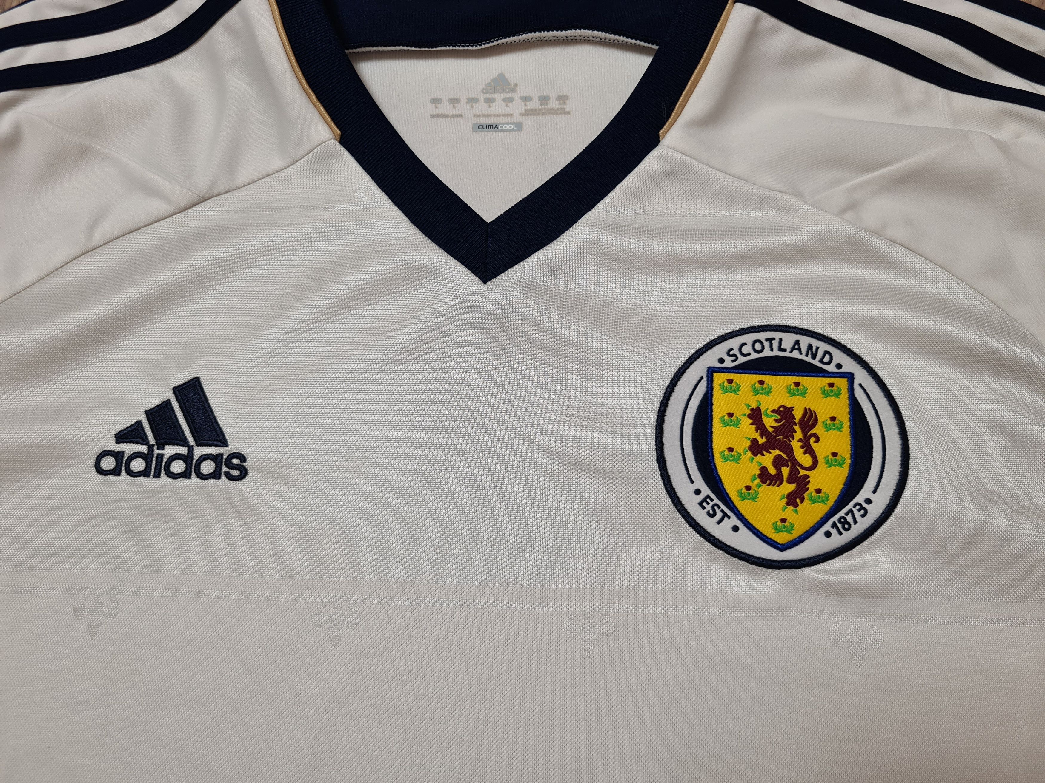 Adidas SCOTLAND 2011 2013 AWAY FOOTBALL SHIRT SOCCER JERSEY Size US L / EU 52-54 / 3 - 3 Thumbnail