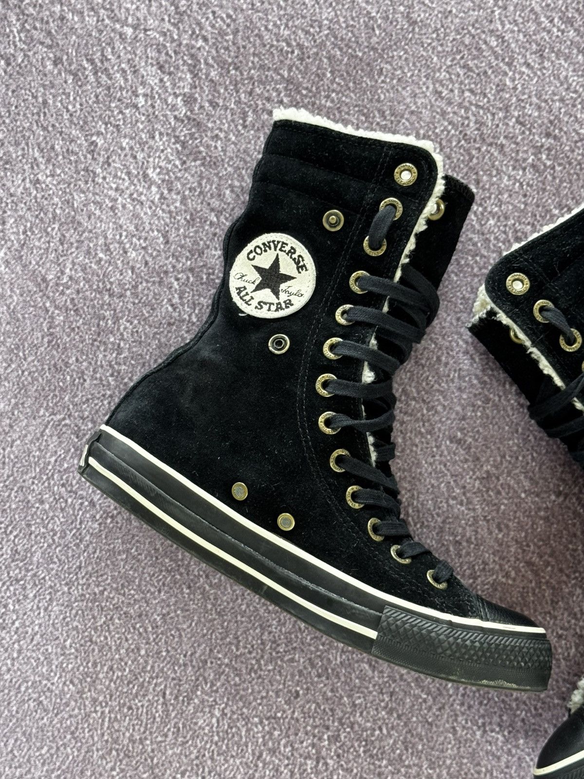 Hysteric Glamour Vintage Y2K Converse 00s Faux Fur Boots Size US 7 / IT 37 - 6 Thumbnail