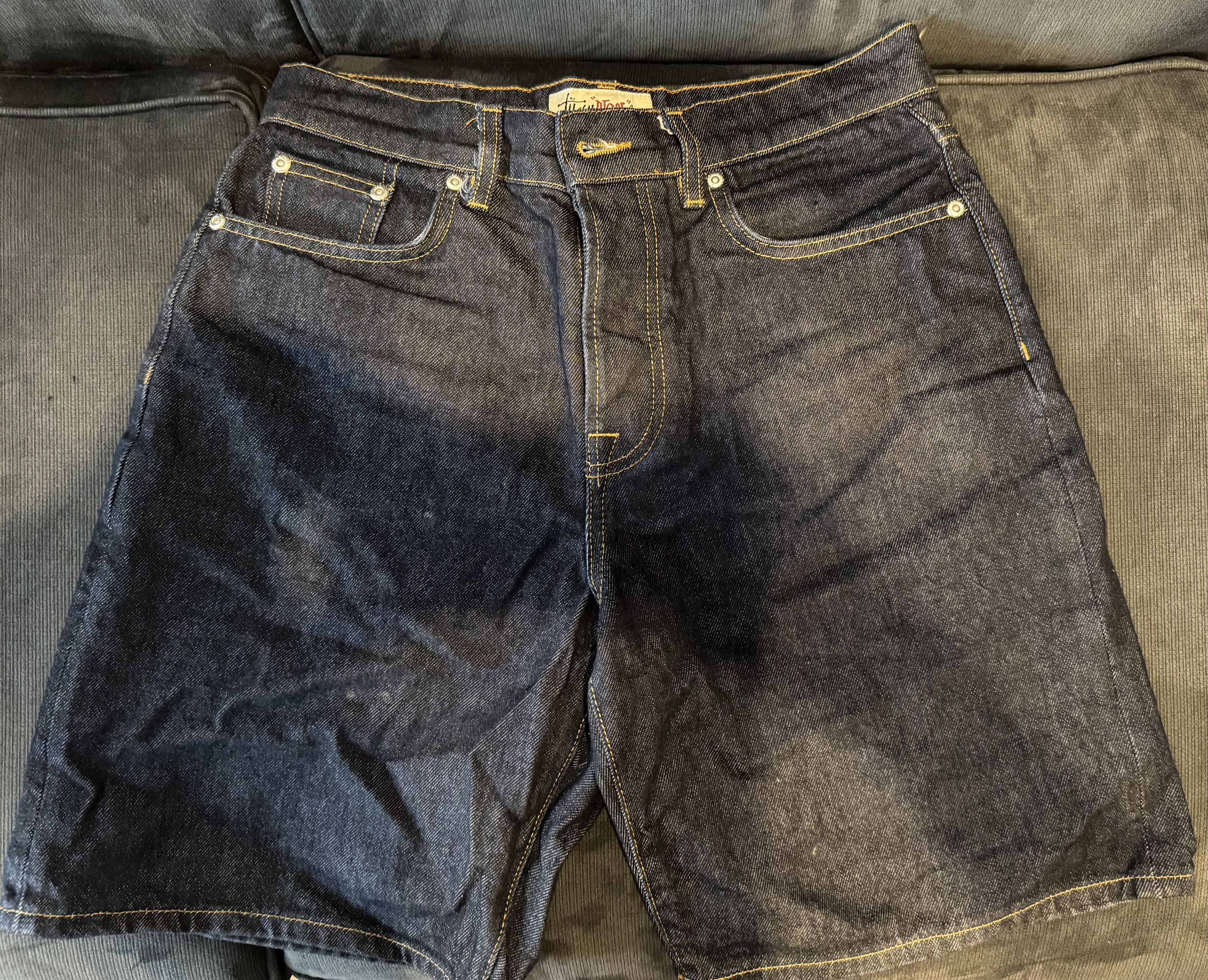 Stussy Raw Denim Shorts Size US 28 / EU 44 - 2 Thumbnail