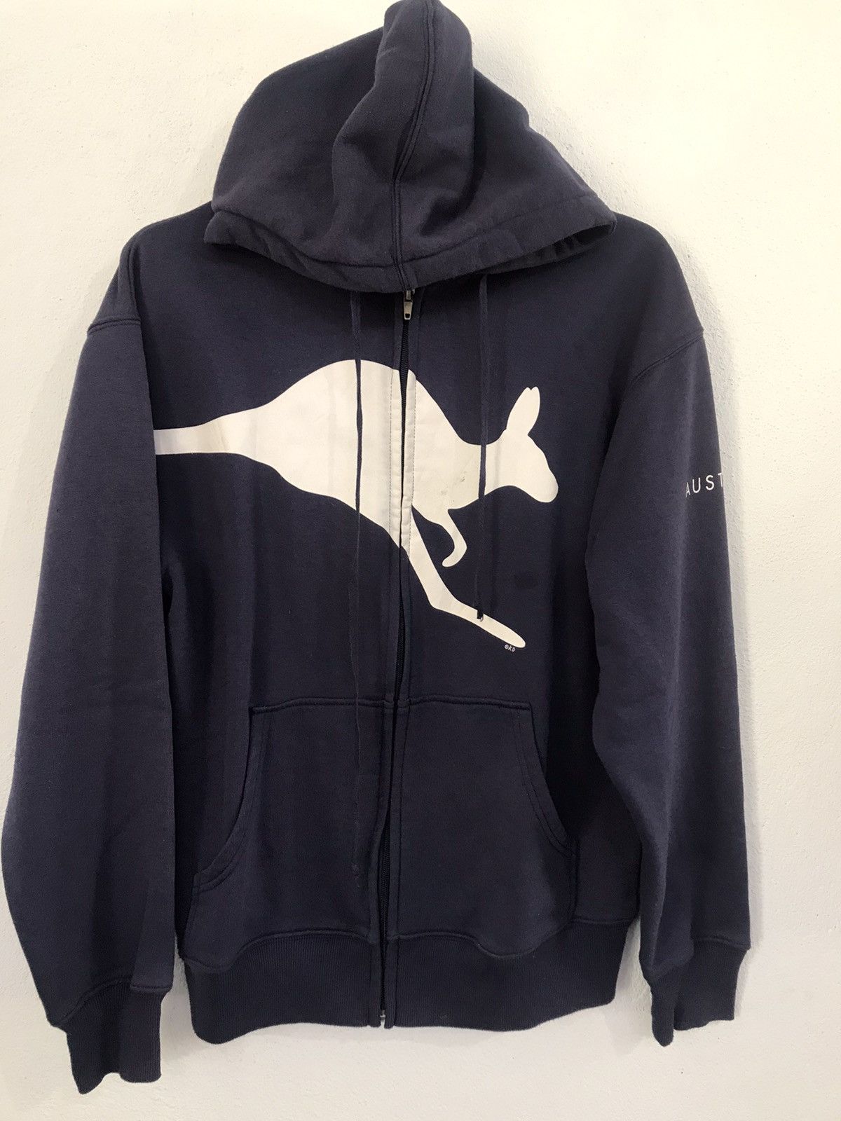 Japanese Brand × Vintage Vintage Down under kangaroo Australia zipper hoodie Size US S / EU 44-46 / 1 - 1 Thumbnail