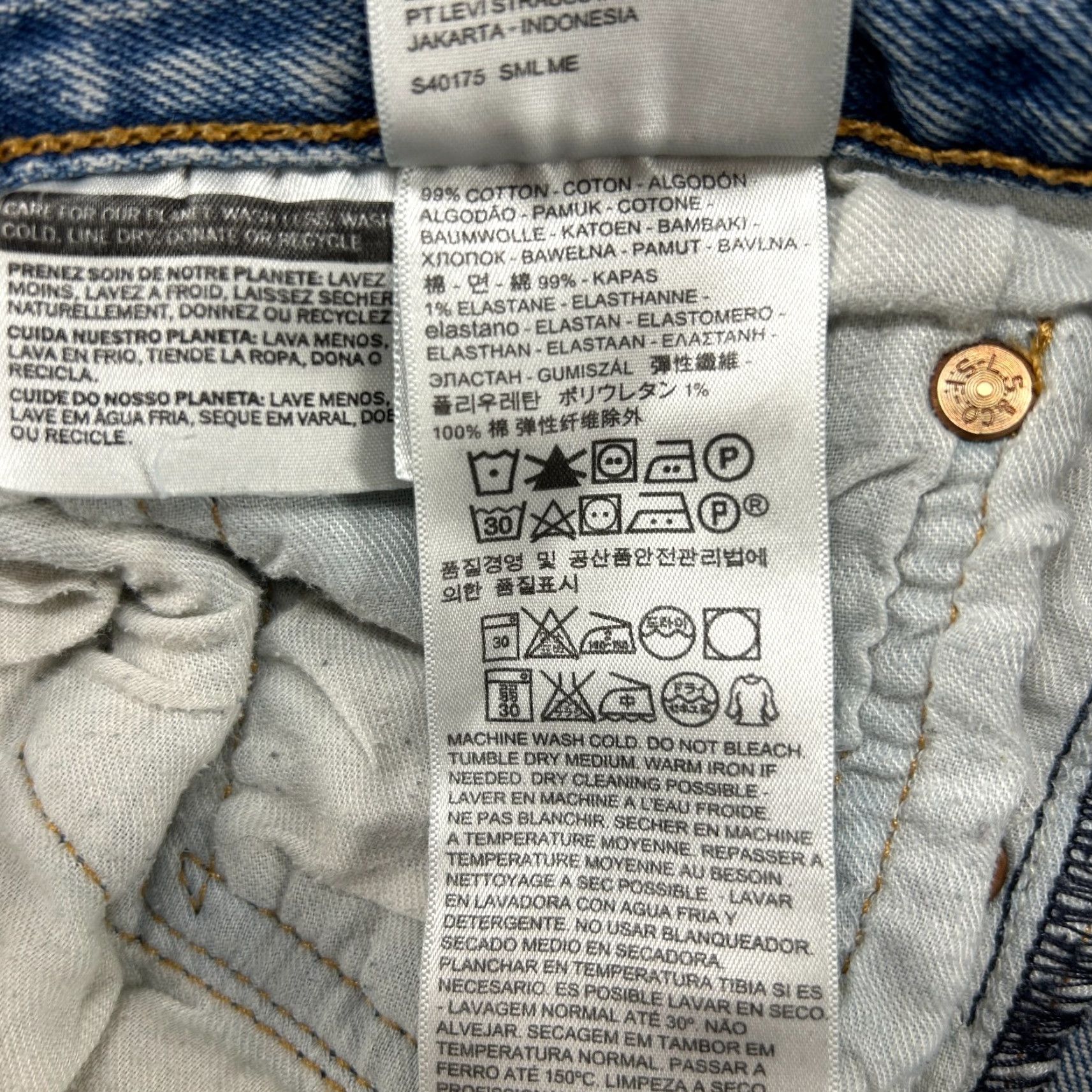 Levi's Levi's 505 Jeans Regular Blue 36x32 Denim Stretch Straight Mens Regular Waist 100% Cotton Gift Box Ready Size US 36 / EU 52 - 7 Thumbnail