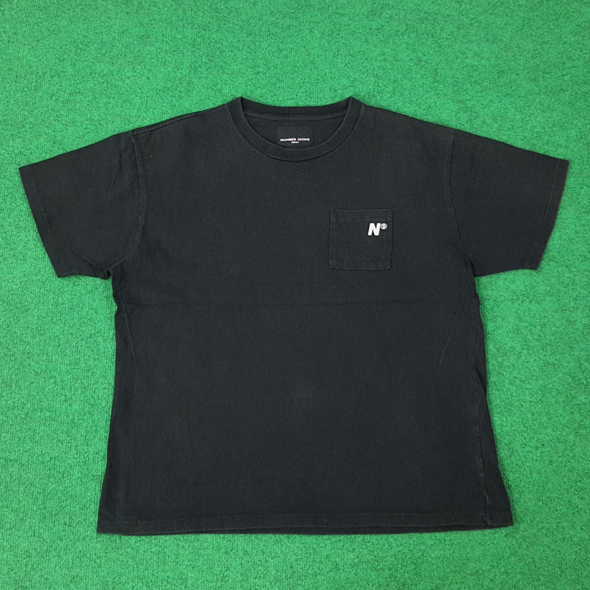 Number (N)ine Vintage Number Nine Denim Pocket Custom Logo Tshirt C223N76 Size US M / EU 48-50 / 2 - 1 Thumbnail