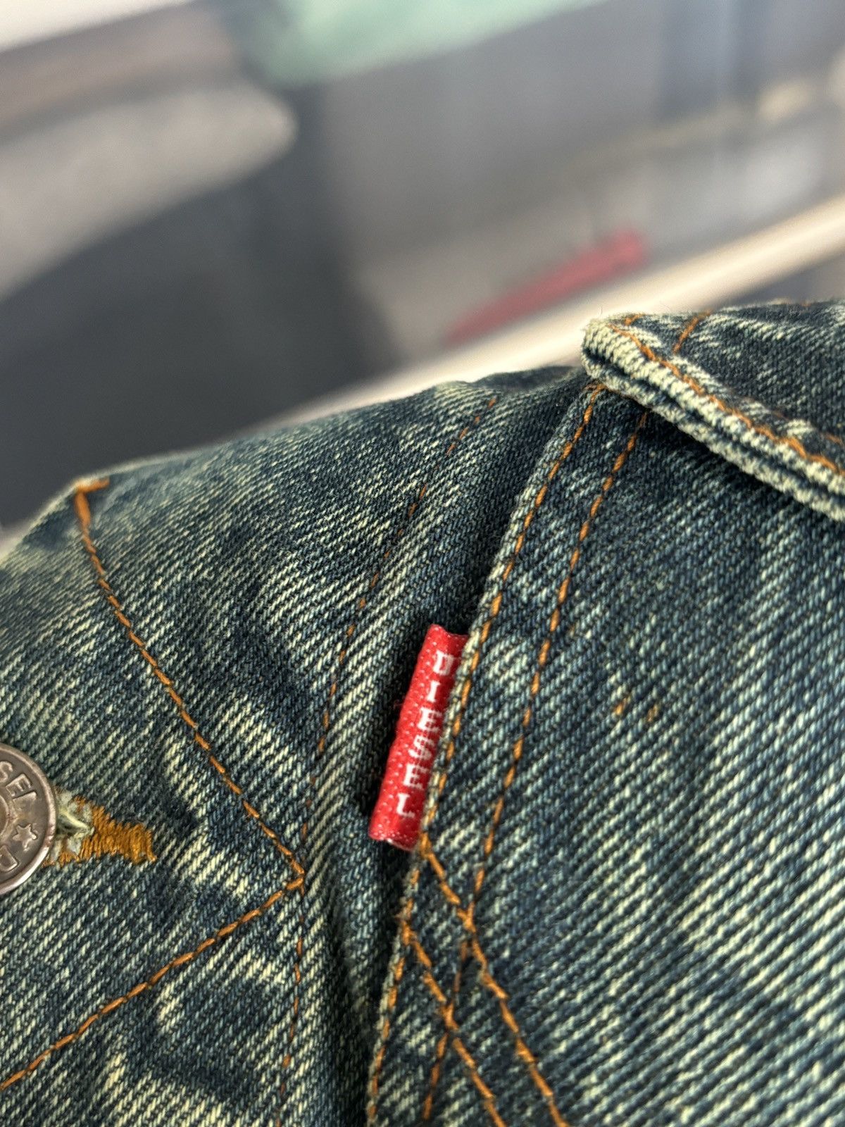Diesel Vintage Diesel Denim Avant Garde Jeans Western Jacket Size US L / EU 52-54 / 3 - 9 Thumbnail