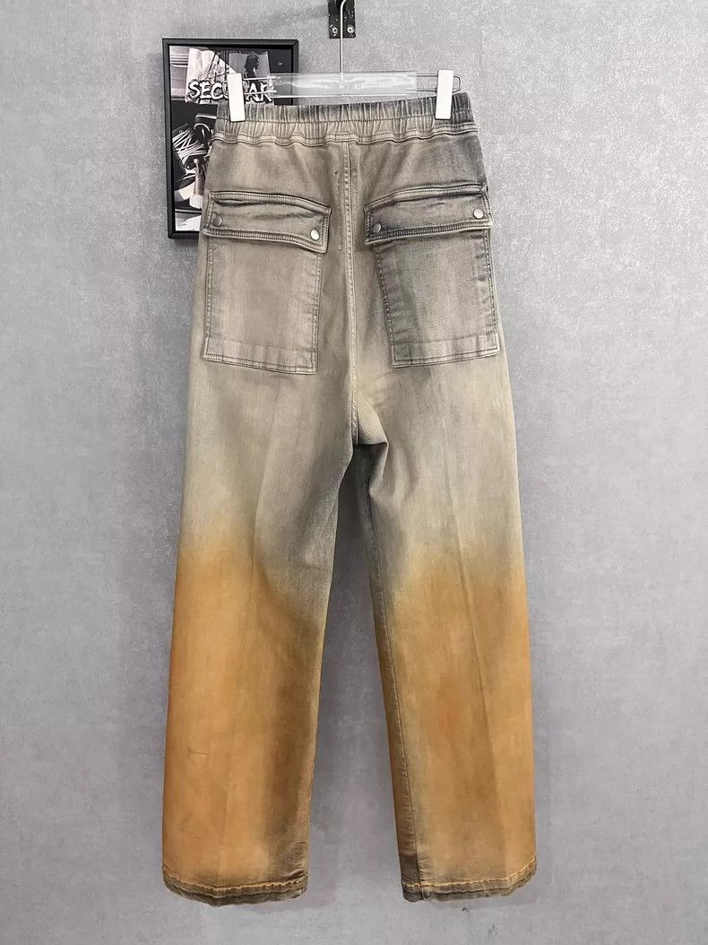 Rick Owens Rick Owens size xs 24 SS Gradient Wash Denim Wide-Leg Pant Size US 28 / EU 44 - 3 Thumbnail
