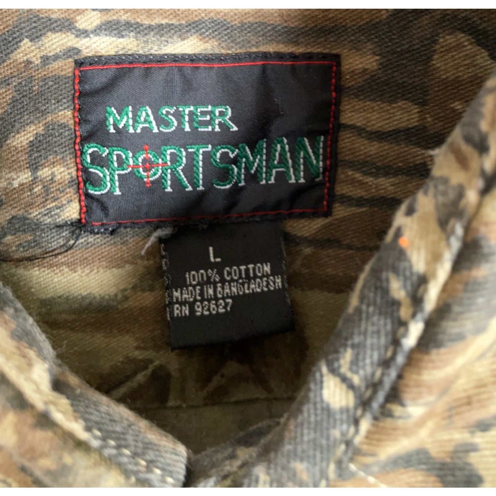 Realtree VINTAGE Master Sportsman Camouflage Long Sleeve Shirt Men Adult Large Fall Winter Green 90s Outdoors Hunters Size US L / EU 52-54 / 3 - 3 Thumbnail