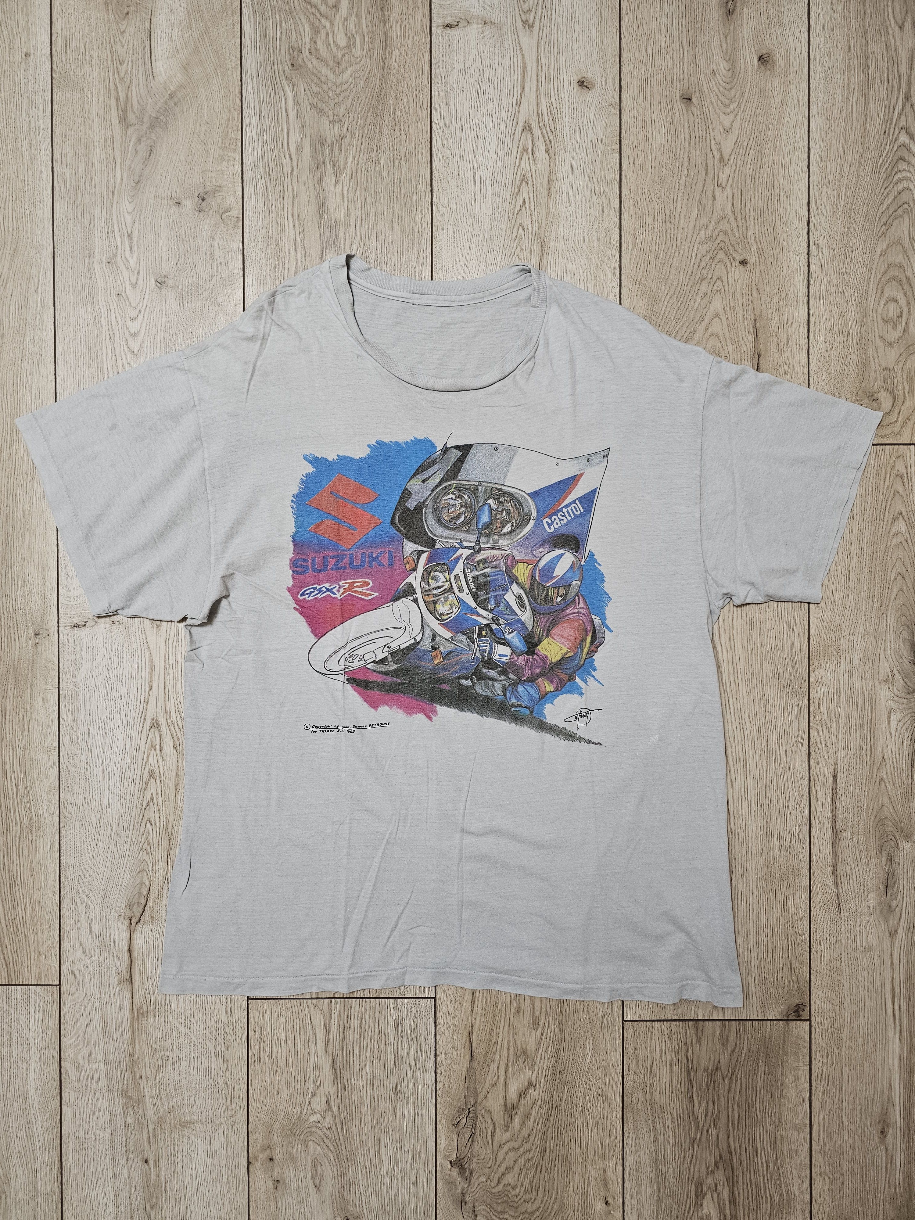 All Sport VINTAGE SUZUKI SHIRT 1993 GSX-R SHIRT MOTORSPORT RASING Size US XL / EU 56 / 4 - 1 Thumbnail