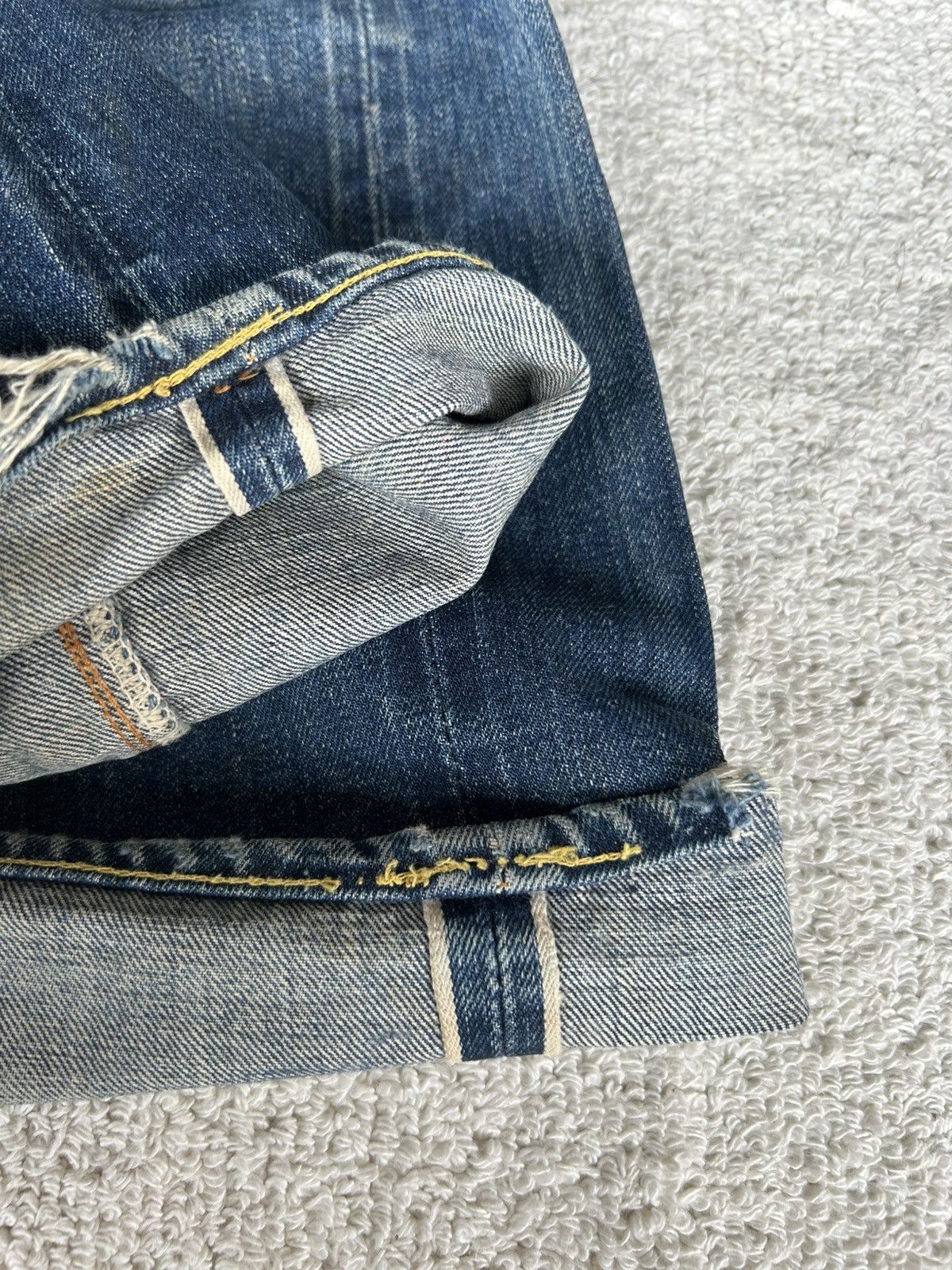 Levi's × Vintage Vtg 50-60s Levis Big E Single Button6 Selvedge Distressed Size US 36 / EU 52 - 5 Thumbnail