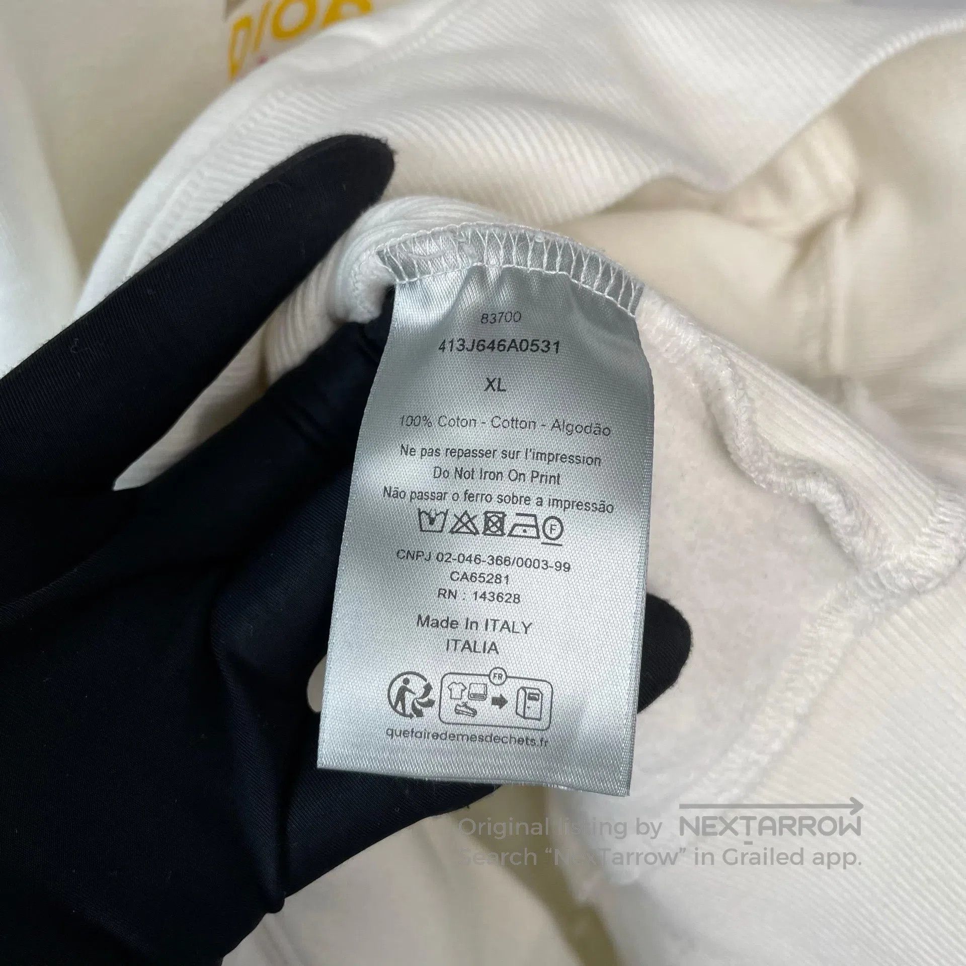 Dior Dior White New Rainbow Letter Logo Hooded Sweatshirt| Size US XL / EU 56 / 4 - 8 Thumbnail