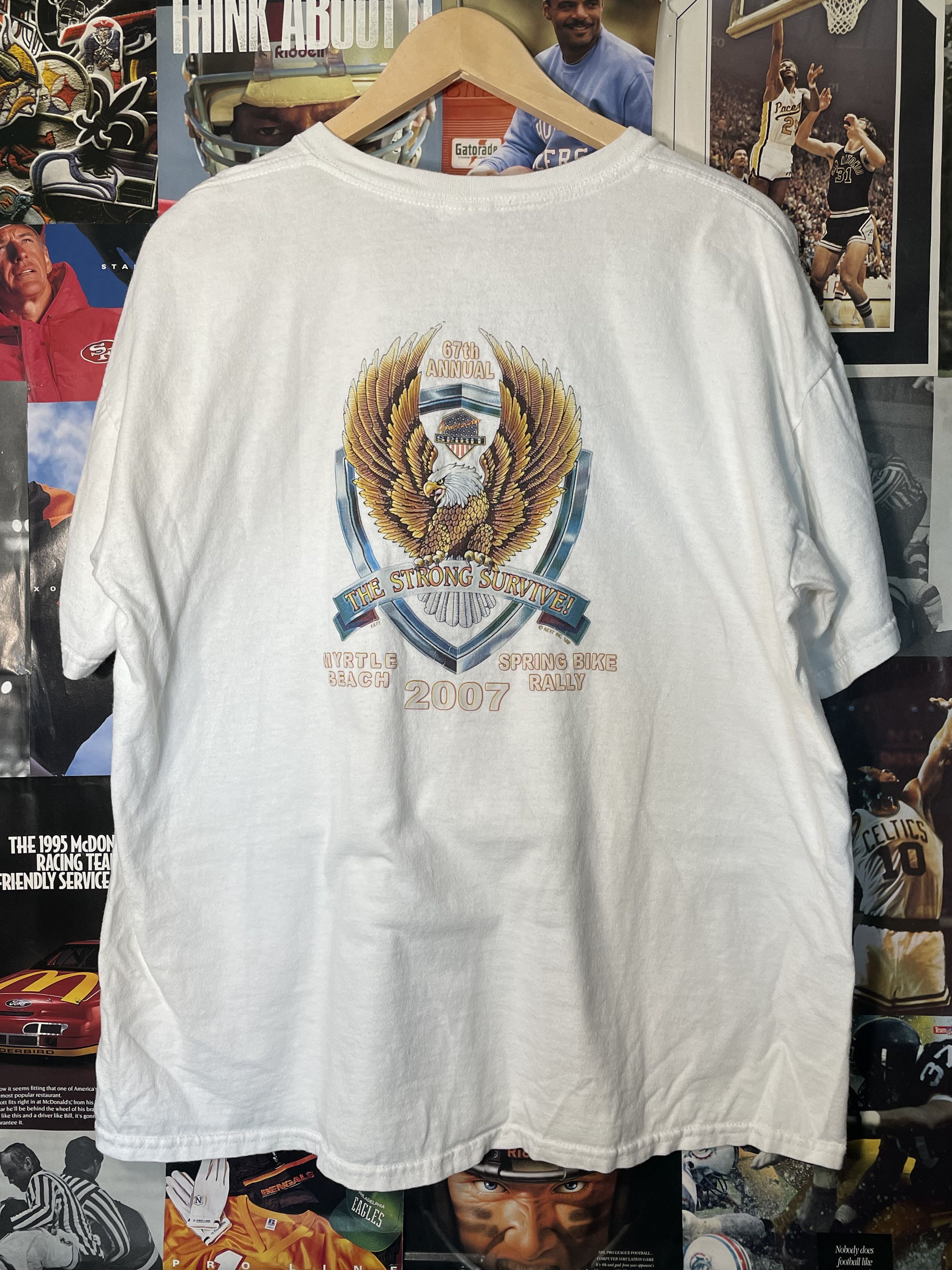 Harley Davidson × Vintage 2007 Myrtle Beach Harley Tee Size US XL / EU 56 / 4 - 5 Thumbnail