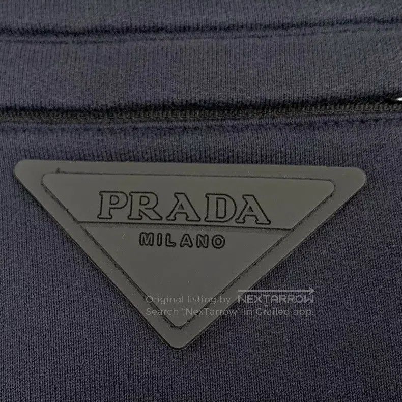 Prada Prada Size M Black cotton casual trousers Size US 31 - 6 Thumbnail