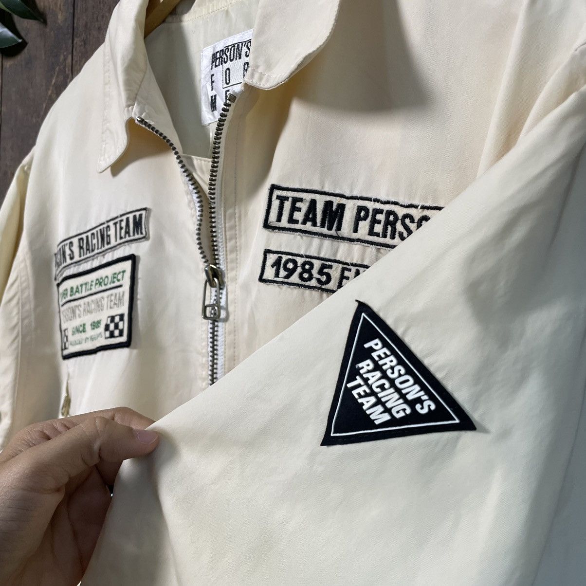 Vintage Vintage Person’s Racing Team Bomber Jacket Size US L / EU 52-54 / 3 - 4 Thumbnail