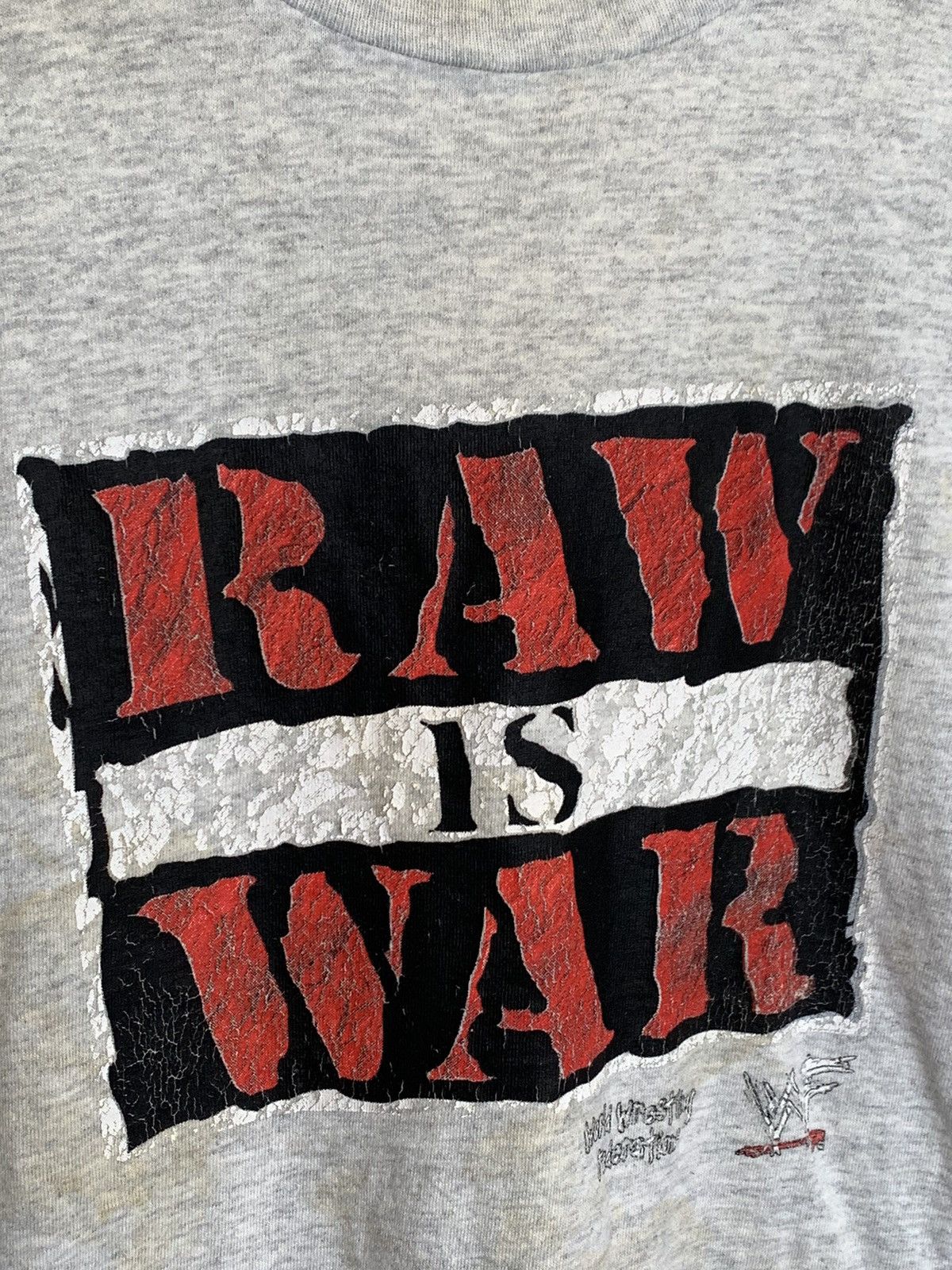Vintage × WWE × WWF *RARE* Vintage WWF RAW IS WAR WWE Wrestling Promo T-Shirt M Size US M / EU 48-50 / 2 - 2 Thumbnail