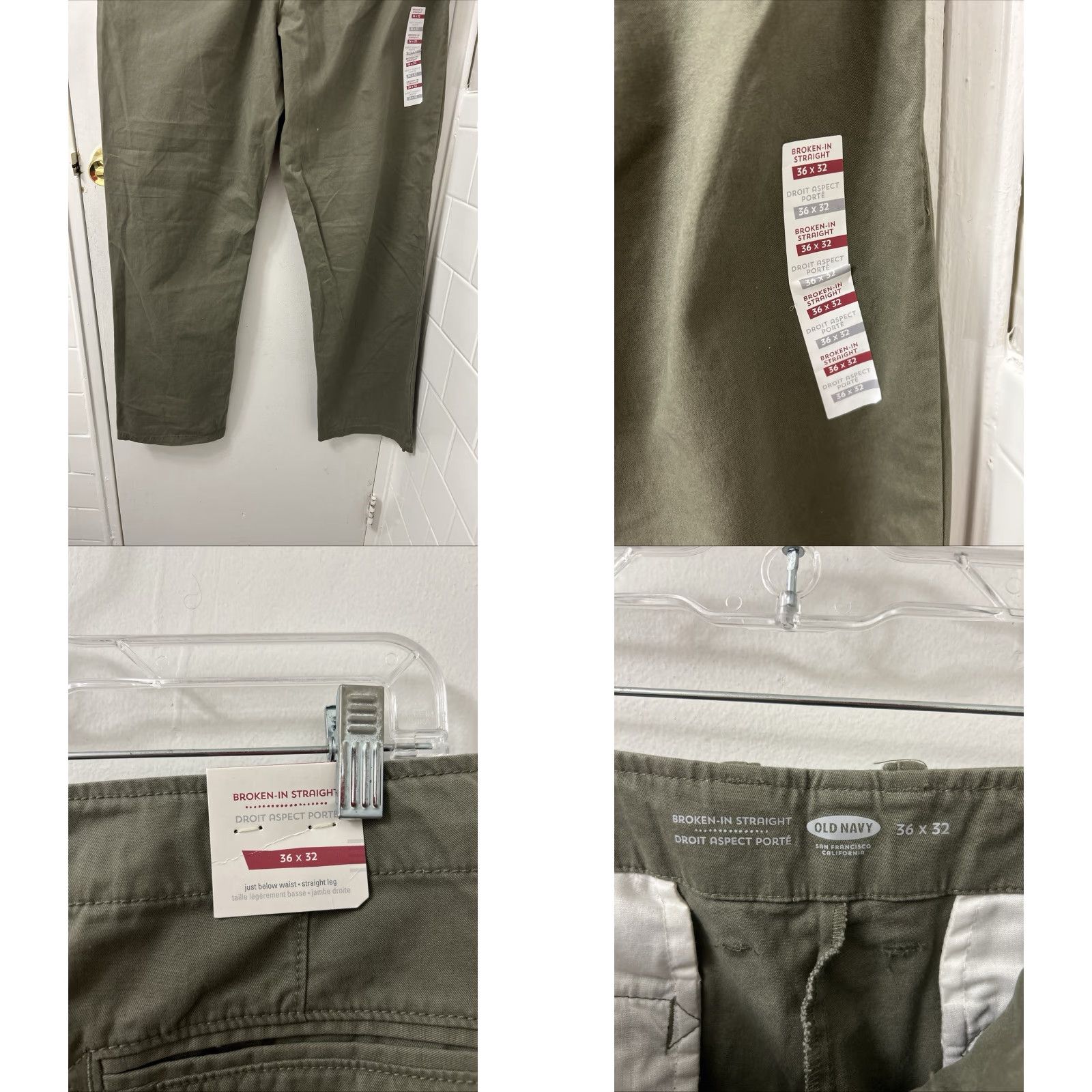 Old Navy Old Navy Pants Mens 36x32 Olive Green Chino Straight Leg Casual Workwear Pants Size US 36 / EU 52 - 8 Thumbnail