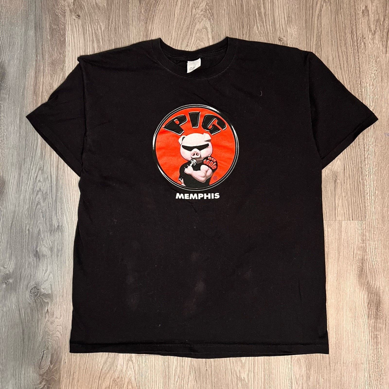 Anvil Pig on Beale Anvil Tee Black XL Size US XL / EU 56 / 4 - 1 Thumbnail