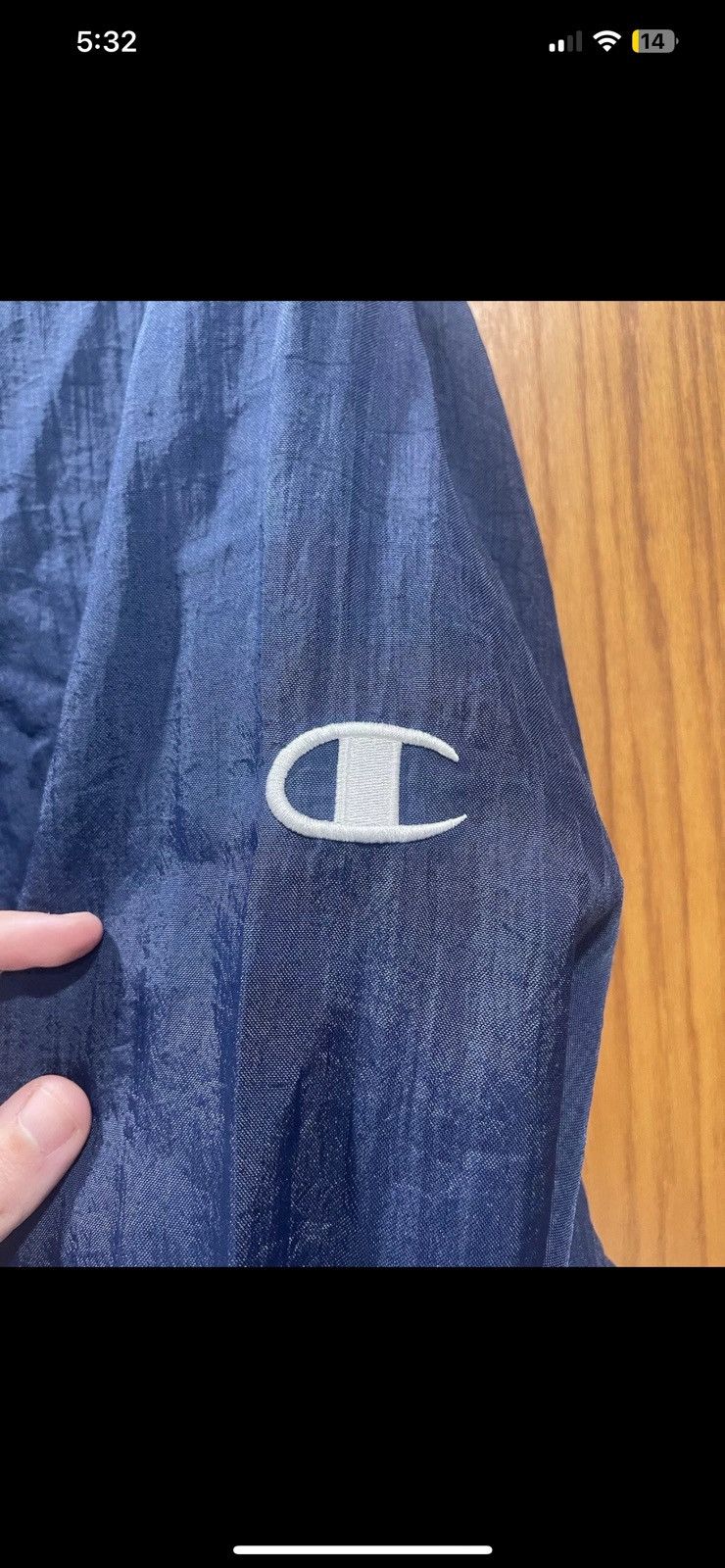 Champion × Vintage Vintage Champion Mens Pullover Windbreaker Size US L / EU 52-54 / 3 - 3 Thumbnail