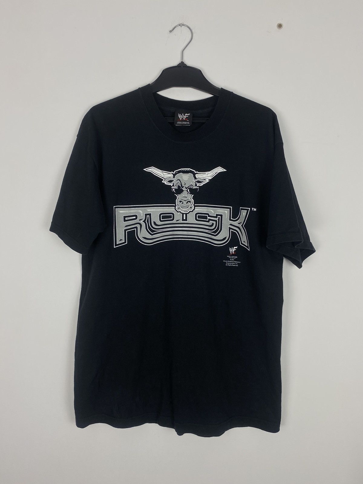 WWE × WWF Vintage WWF The Rock 2001 Bully Tee WWE wrestling y2k Size US L / EU 52-54 / 3 - 1 Thumbnail