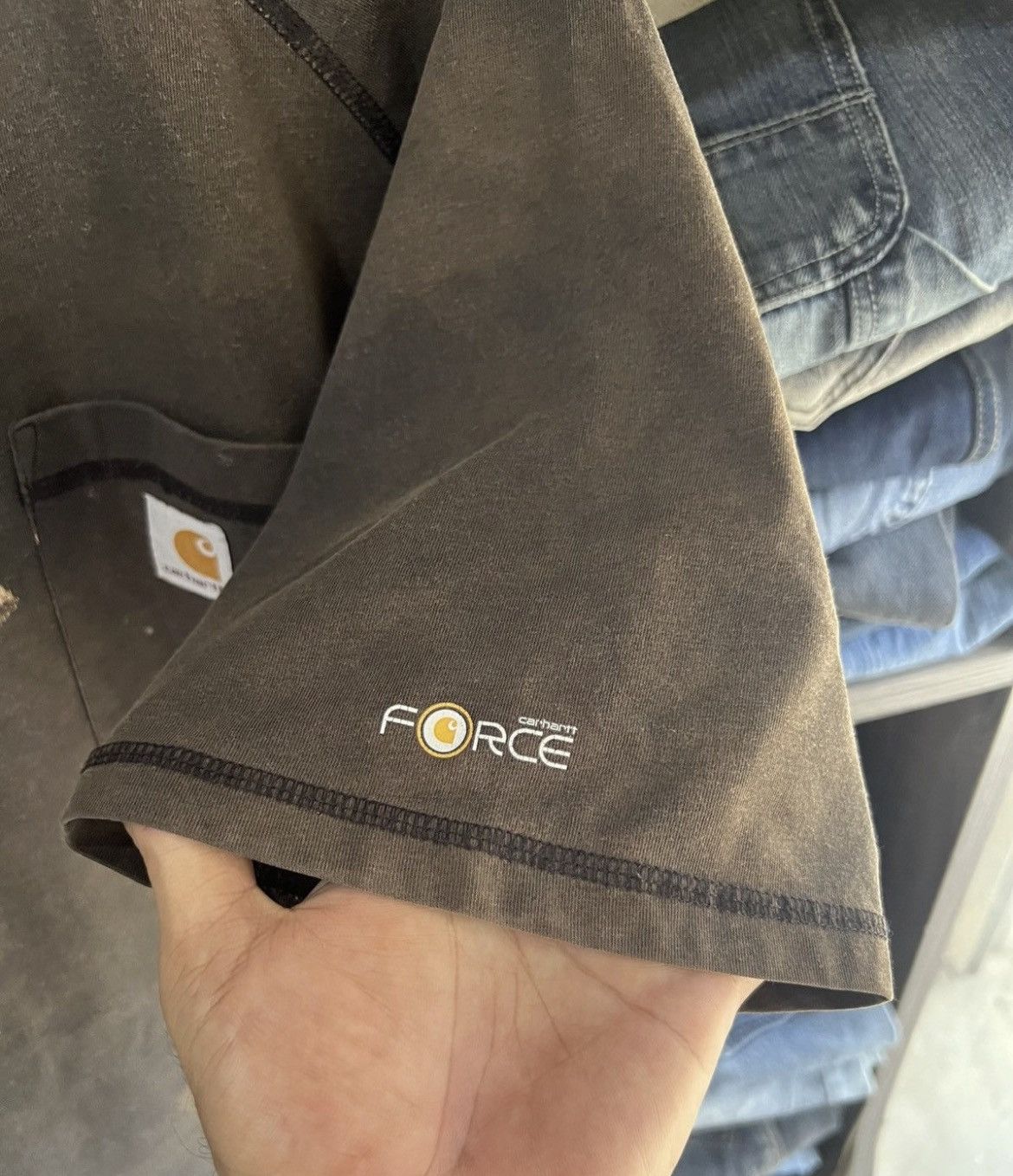 Carhartt 🔥Sun Faded Carhartt Force Pocket Tee Size US XXL / EU 58 / 5 - 10 Thumbnail