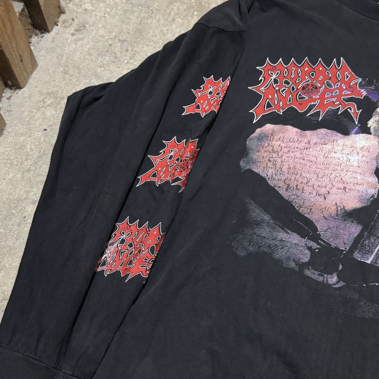 Band Tees × Vintage Vintage 90s Morbid Angel Covenant europa tour long sleeve Size US XL / EU 56 / 4 - 3 Thumbnail