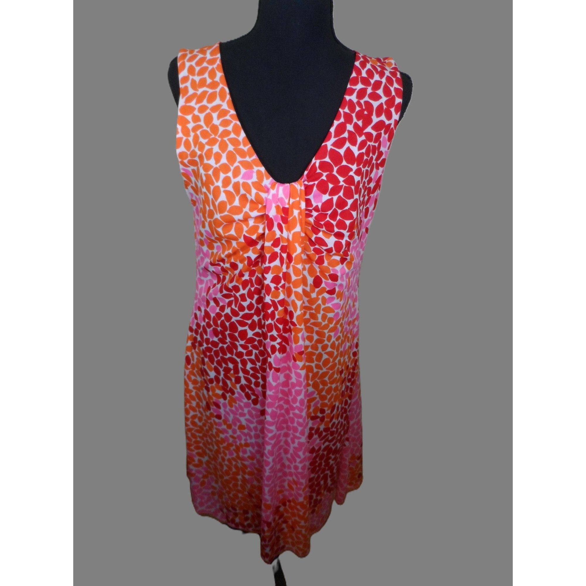 Other Chaus Womens Dress M Multicolor Leaf Print Sleeveless V-Neck Size M / US 6-8 / IT 42-44 - 1 Thumbnail