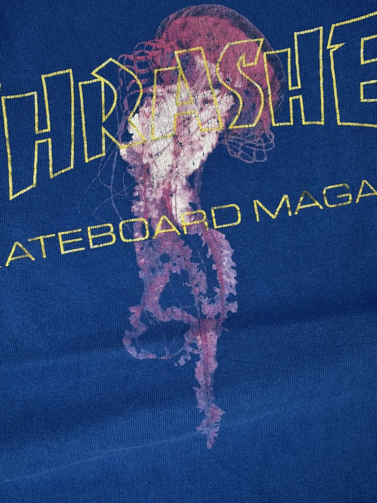 Thrasher × Vintage Vintage 00s Thrasher skateboard magazine jellyfish tee Size US M / EU 48-50 / 2 - 6 Thumbnail