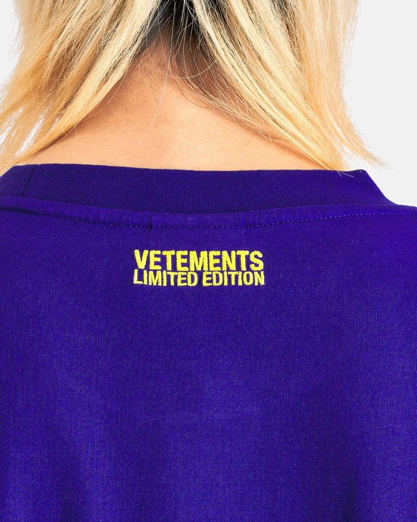 Vetements o1s1v1r1oon0925 Believe In Yourself T-Shirt in Royal Blue Size US XS / EU 42 / 0 - 6 Thumbnail