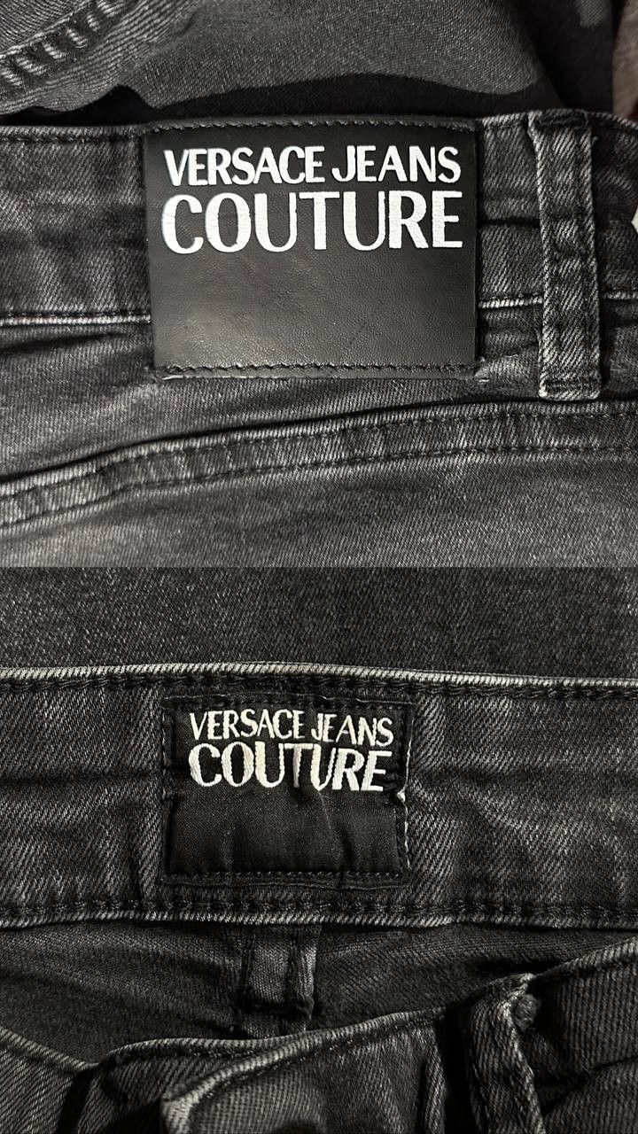 Versace × Versace Jeans Couture Versace Jeans Couture Logo Patch Slim Jeans denim black Size US 30 / EU 46 - 5 Thumbnail